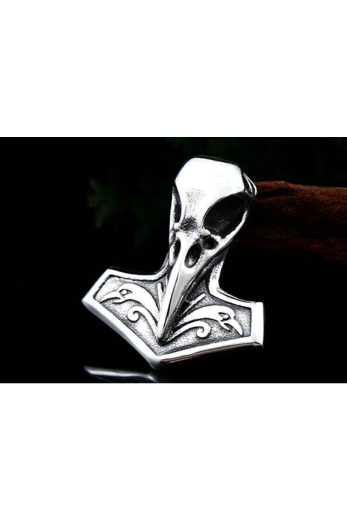 daisybydaisy Viklngs Paslanmaz Çelik Viking Mitoloji Hafıza Zeka Simgesi Raven Kuzgun Viking Kolye