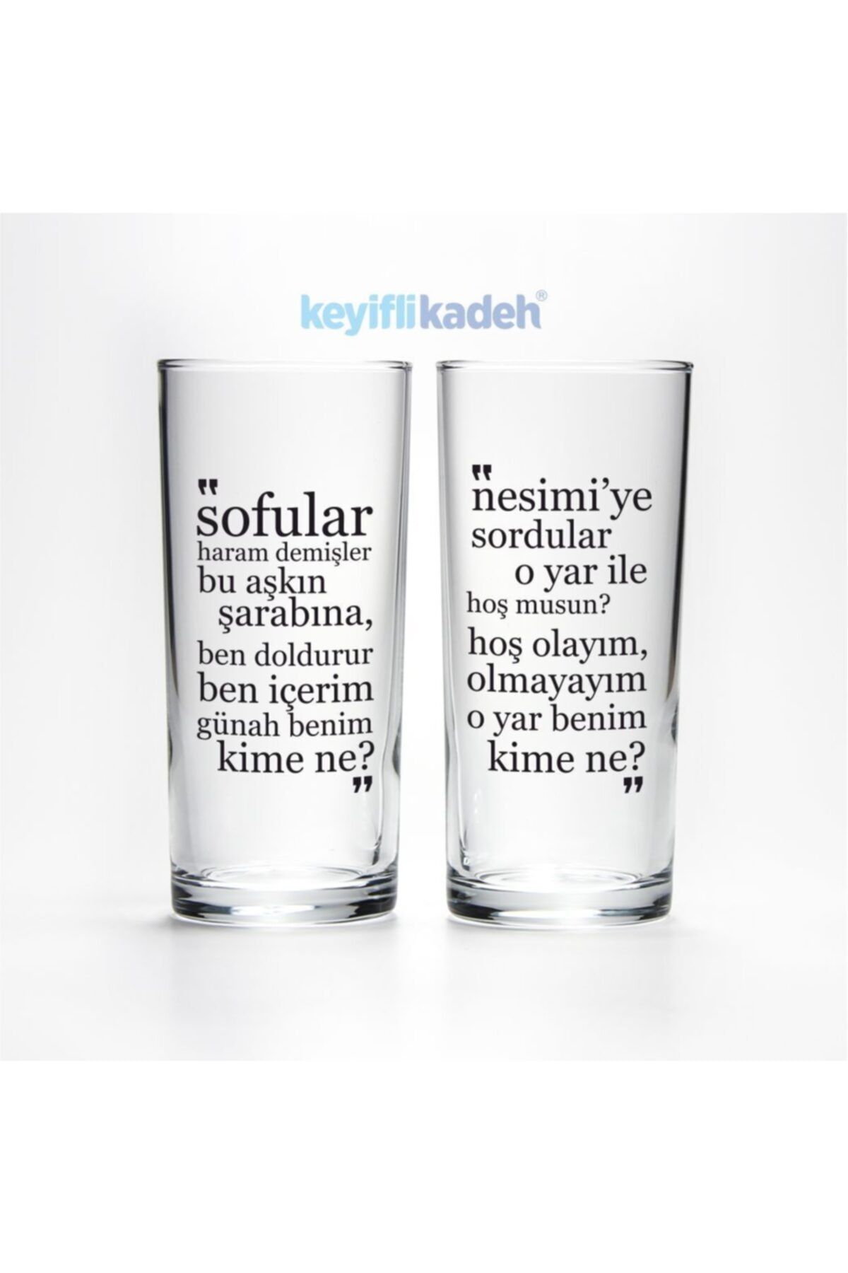 Keyifli Kadeh Nesimi Rakı Bardağı Seti 2 Li