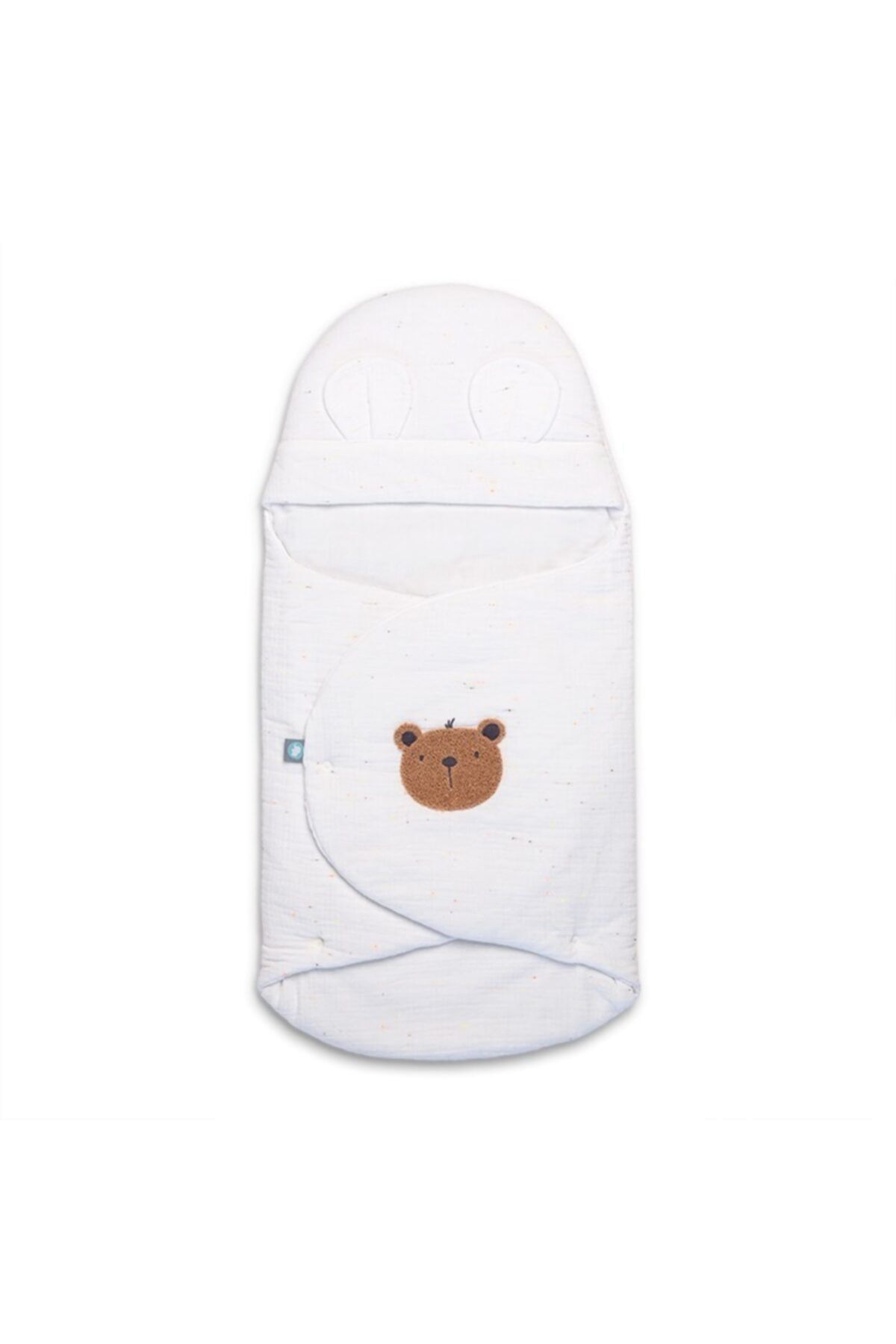 Funna Baby Bambu Muslin  Kundak  Teddy Beyaz 65 cm