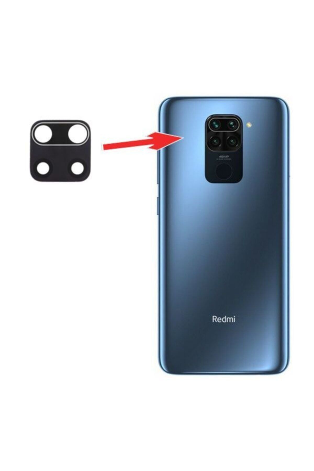 SUNTECNO Xiaomi Redmi Note 9-9s-9 Pro Uyumlu Arka Kamera Camı Lens