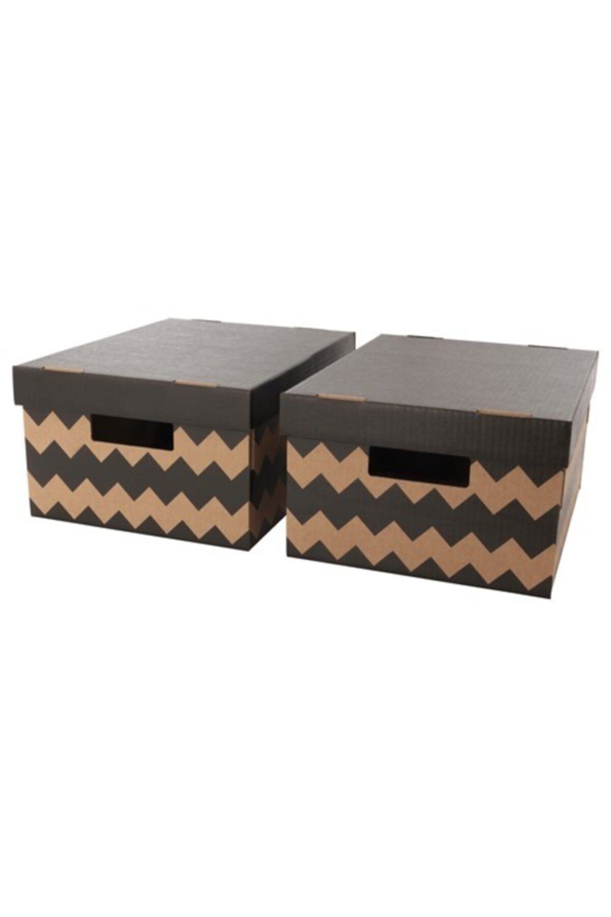IKEA Pingla Kapaklı Kutu 2 Adet, 28x37x18 Cm