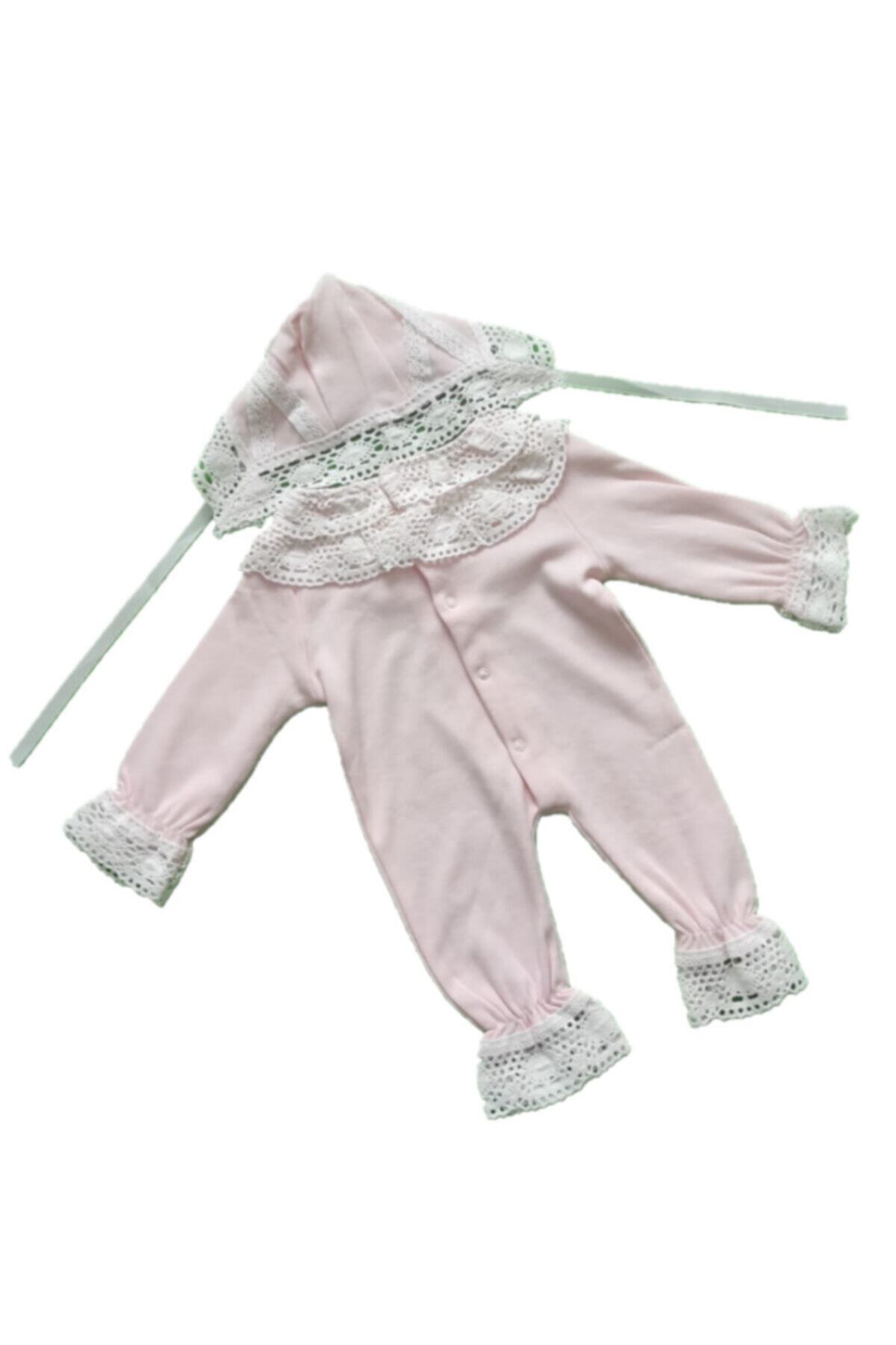 C.F.R.A KİDS Fransız Dantelli Kız Penye Tulum