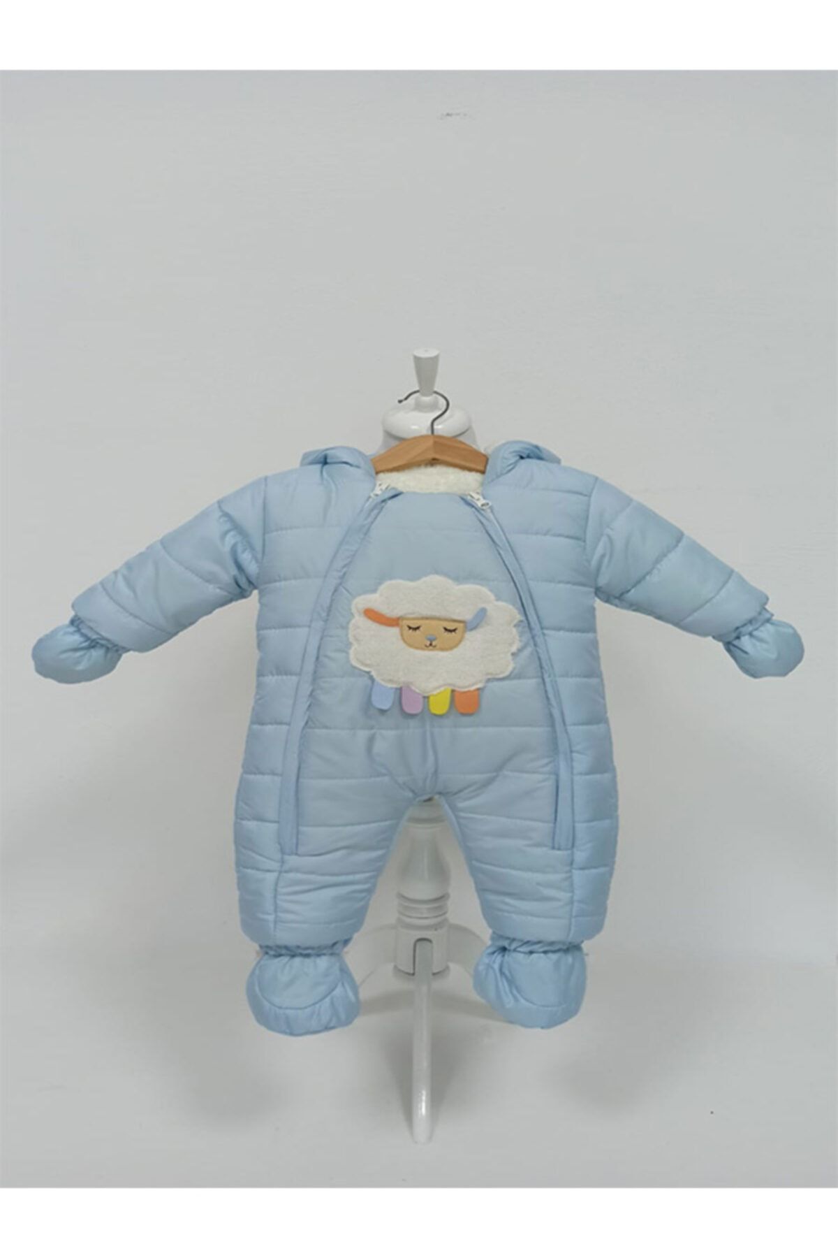 Tuffo Kids Bebek Kozmonot Tulum &içi Welsoft Kışlık Kuzulu Tulum