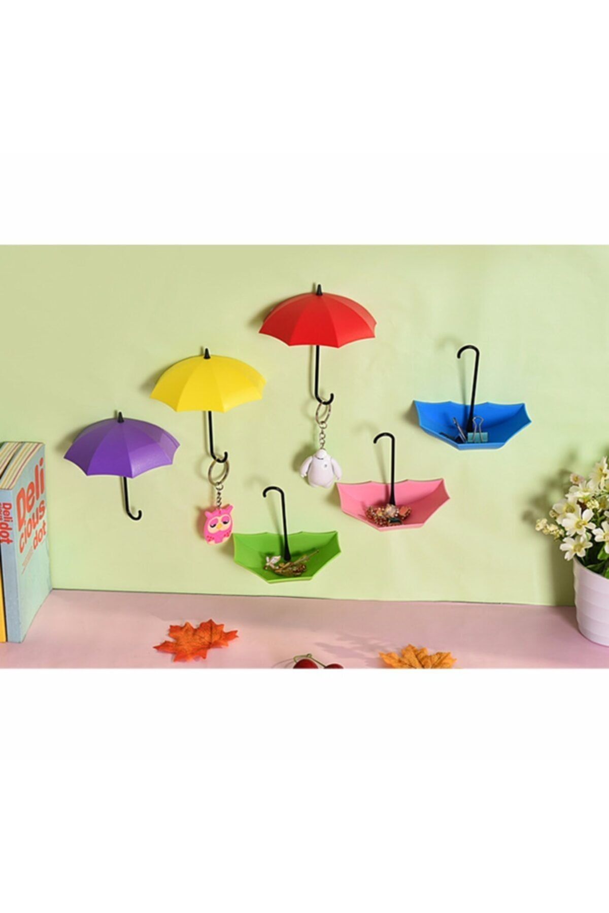 tamithalat Dekoratif Şemsiye Askı (3lü Set)