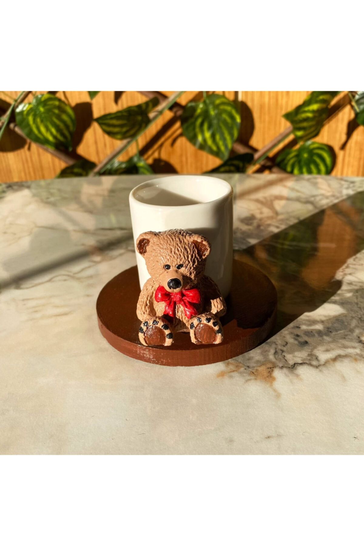 Sepetteonline Teddy Bear Ayıcık El Yapımı Kahve Fincanı