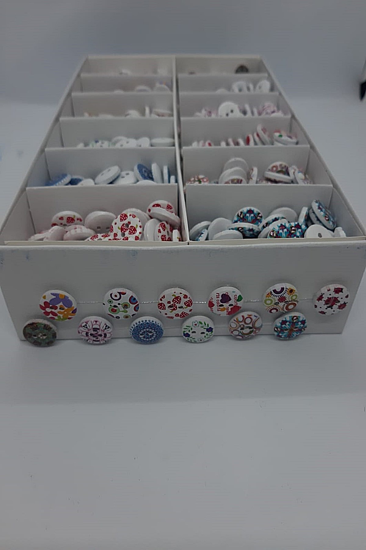 hobim42 Ahşap Bebek Yelek Ve Hobi Düğme Seti 12 Model Her Modelden 10 Adet Toplam 120 Adet