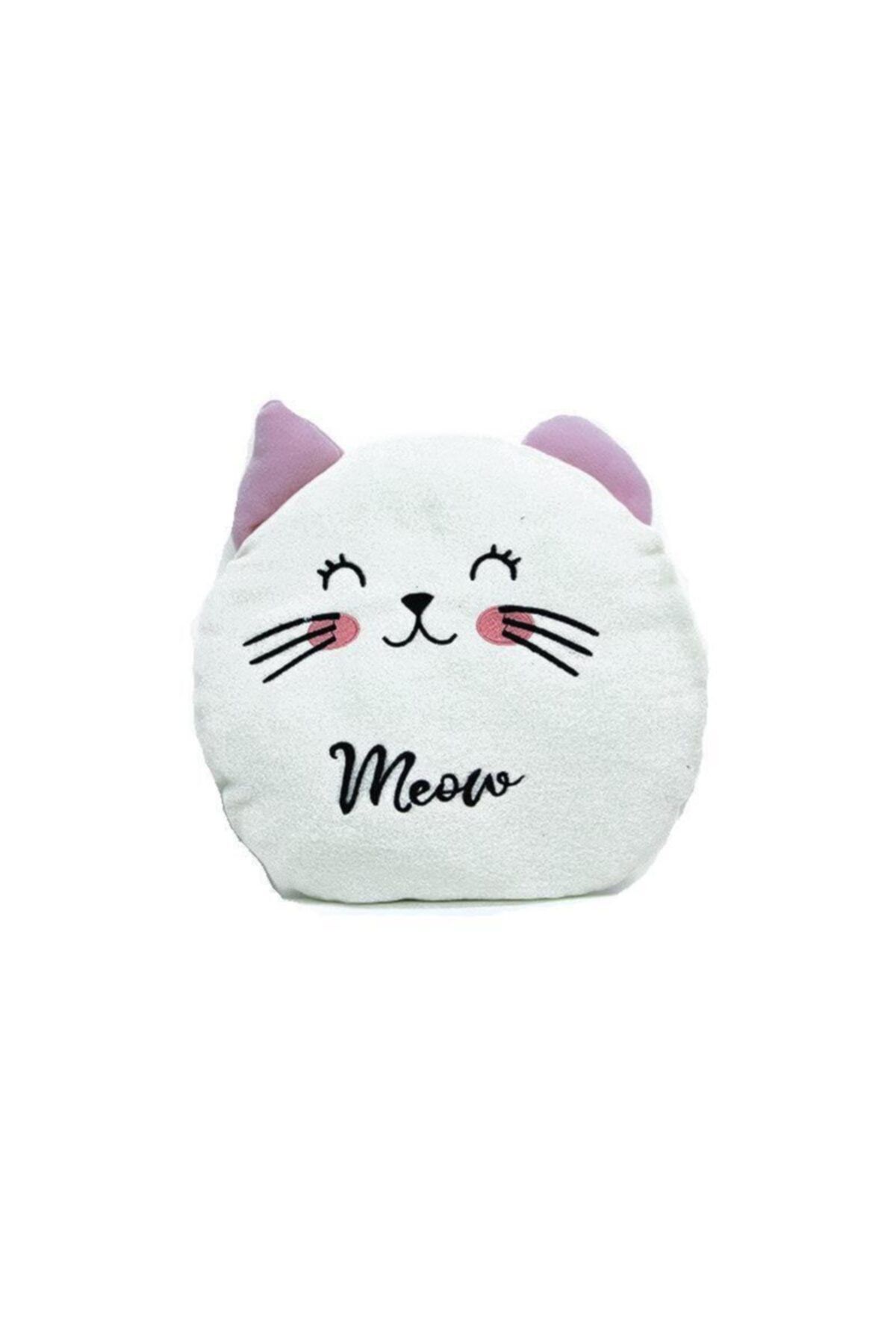 Skygo Yastık Polar Peluş Kedi Temalı 28 Cm Dekoratif Hediyelik