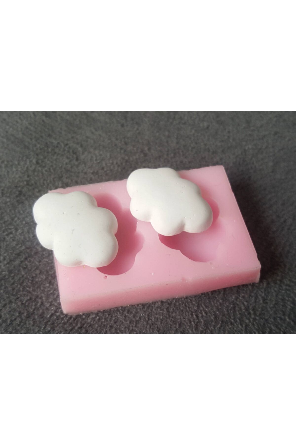 morlalem 2 Li Mini Minyatür Pano Süsü 2,5cm Bulut Silikon Kalıp K-205