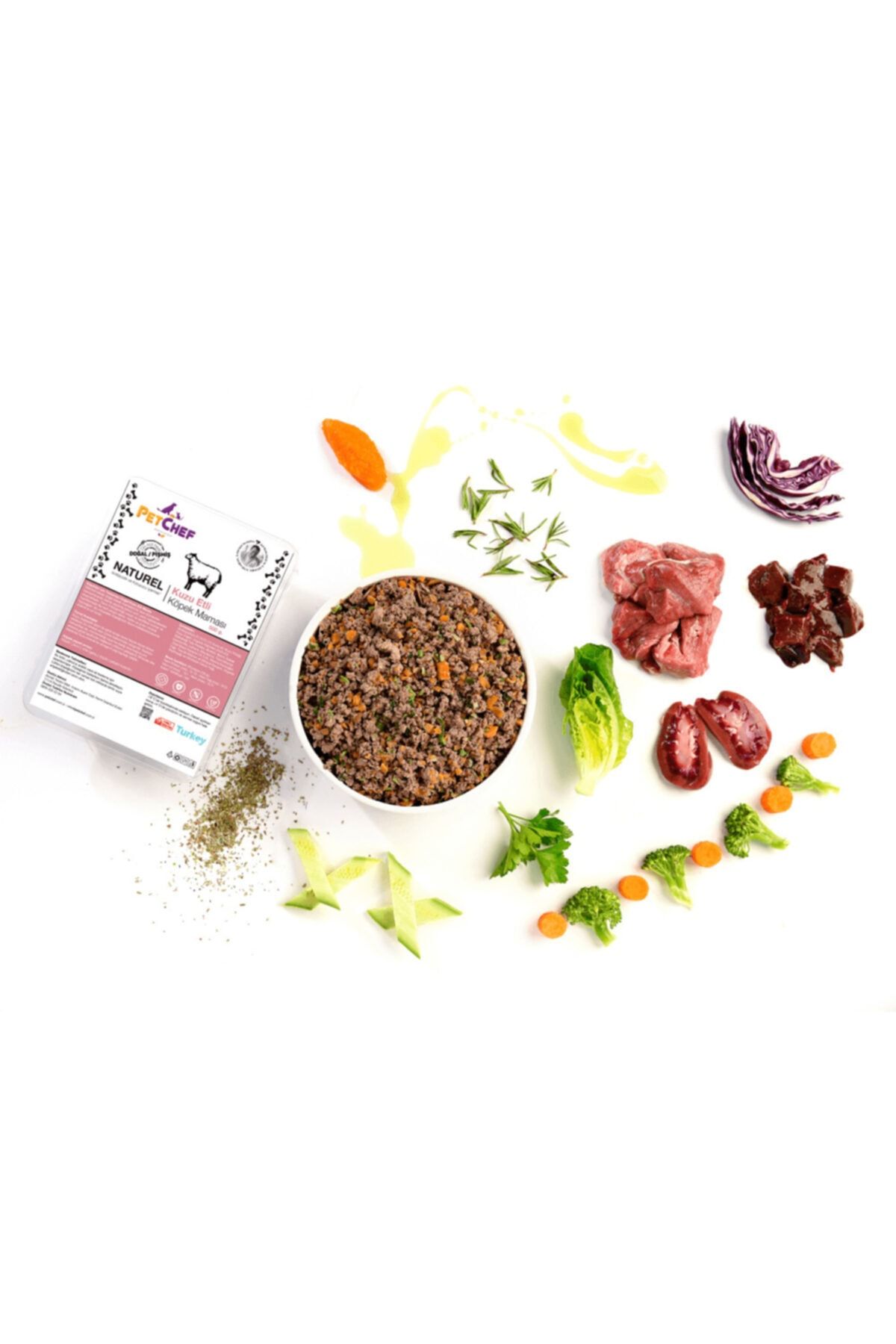 Petchef Naturel Kuzu Etli Köpek Maması (500 GR.)