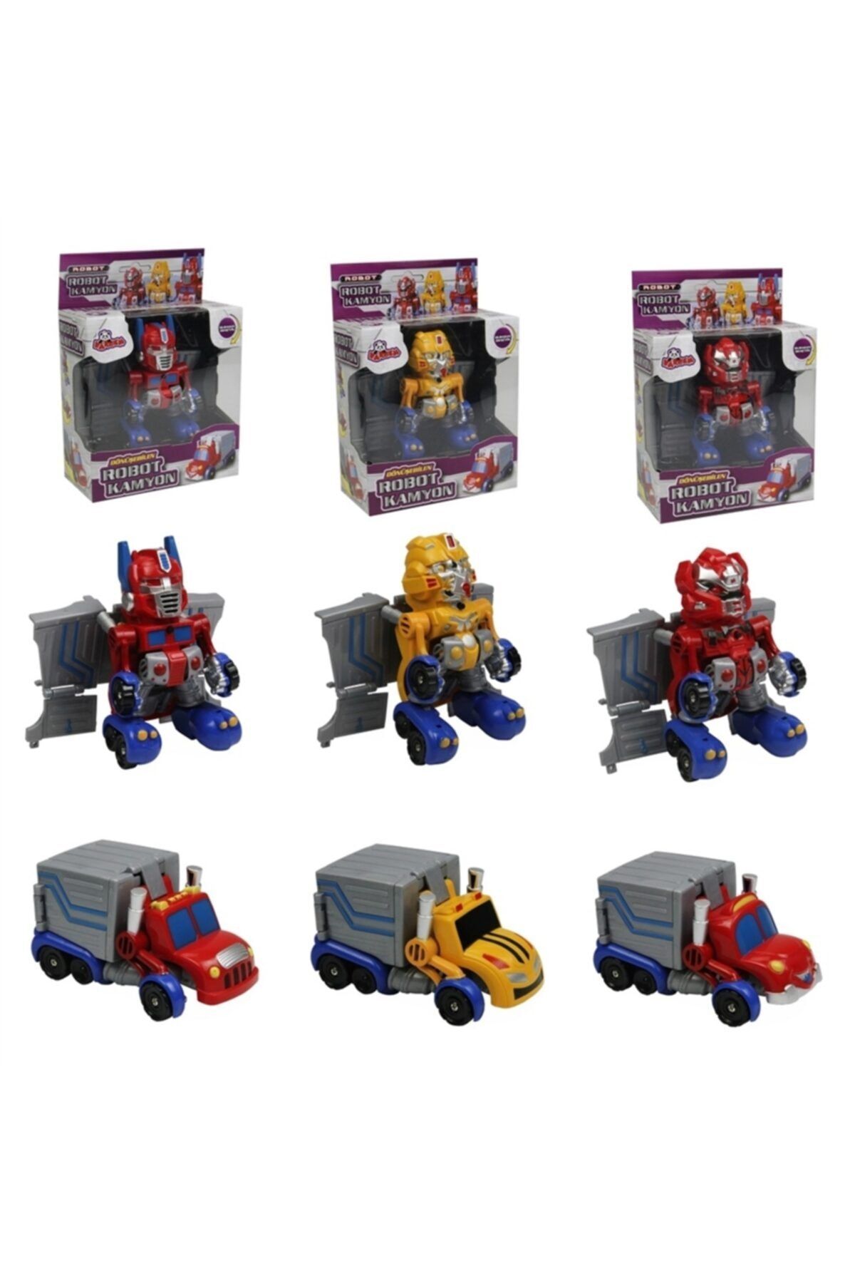 Naya Trendx Kutulu Dönüşebilen Mini Robot Kamyon Oyuncak Var-n778n/338-abc