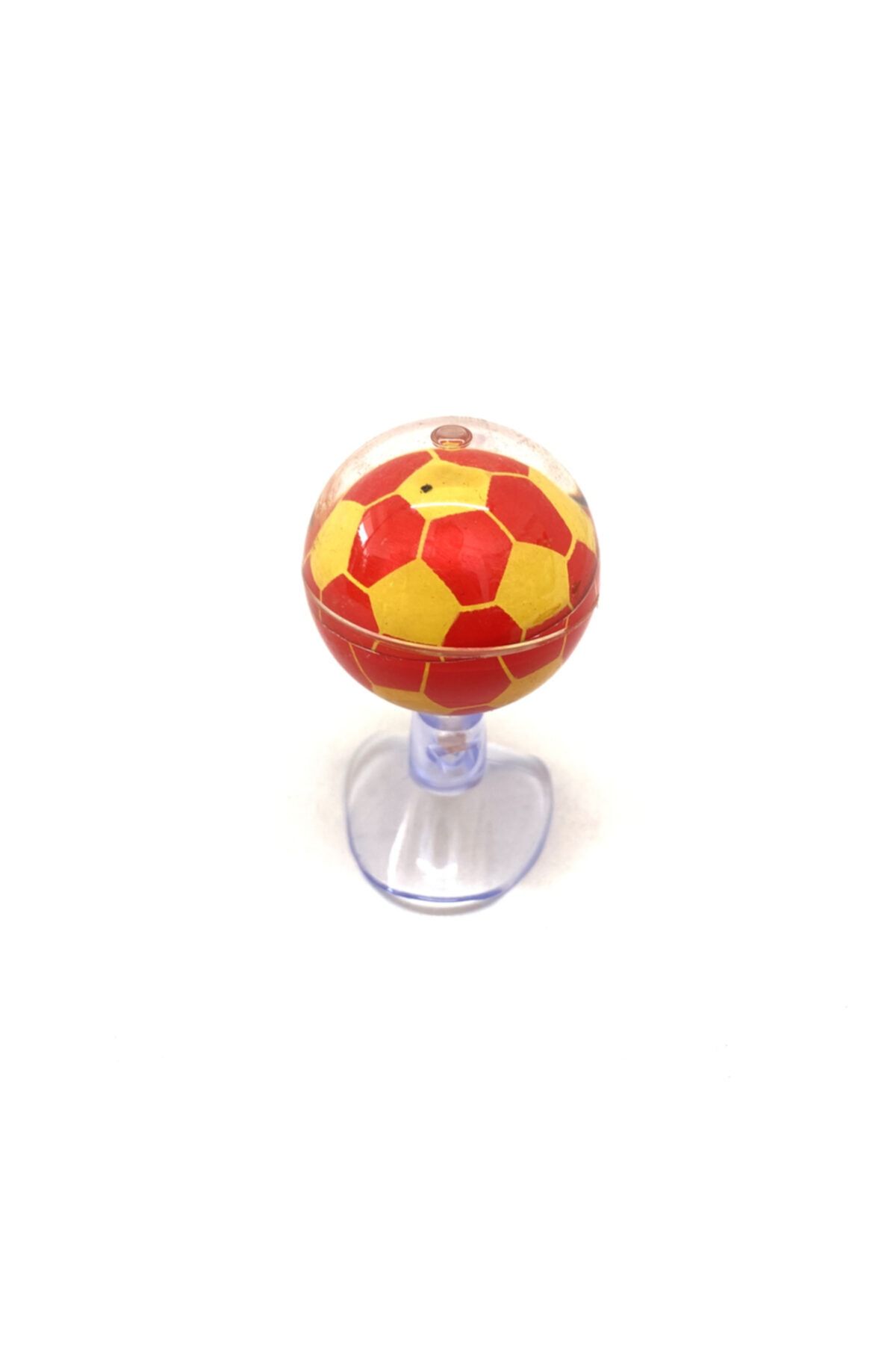 Blingston Araç Içi Vantuzlu Pusula Mini Araba Pusulası Sarı Kırmızı Toplu 5cm