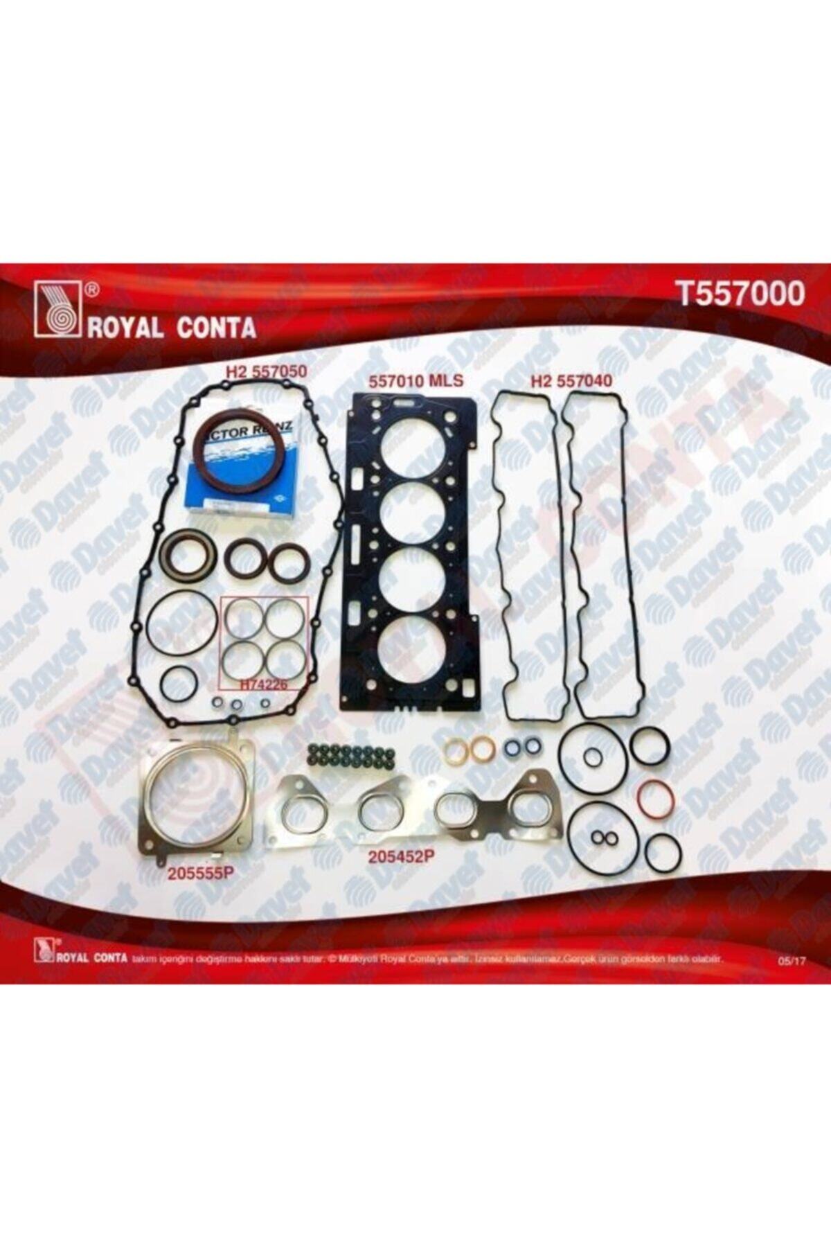 Royal Motor Takım Contası Alt / Ust Full Reınz Kecelı - Subap Lastıklı - S.k.c Dahıl P