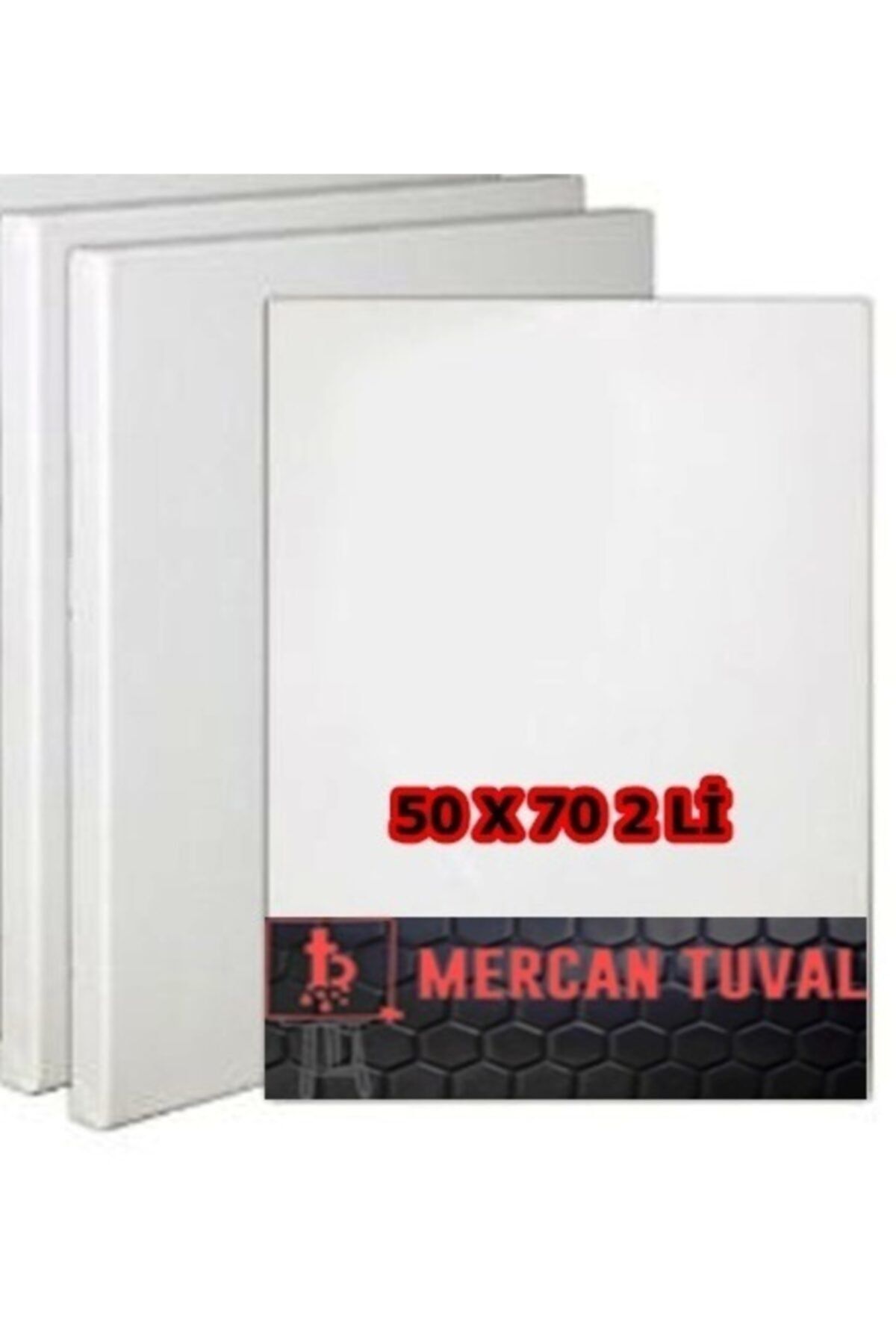 mercan tuval 50 70 Cm Astarlı Kumaş 2 Li Paket