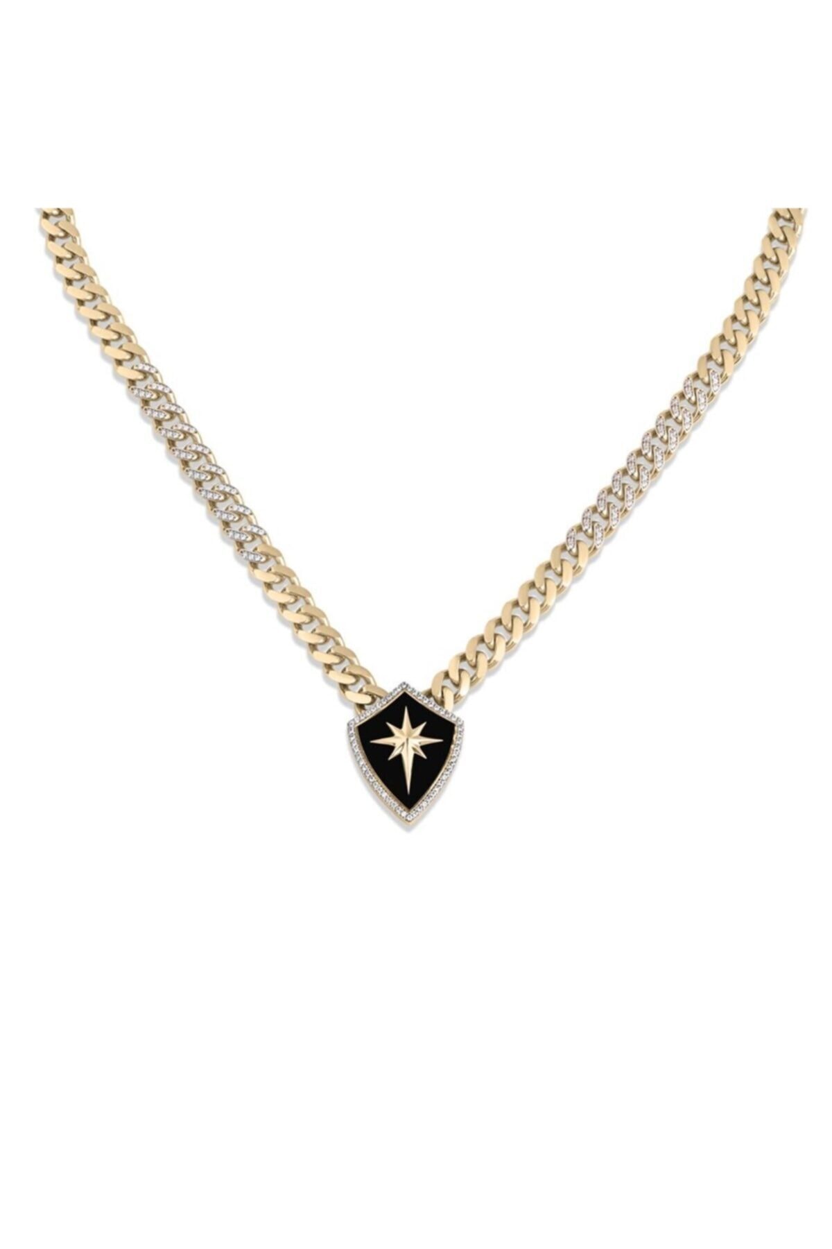 Ema Jewellery Siyah Mineli Kalkan Figürlü Gurmet Set