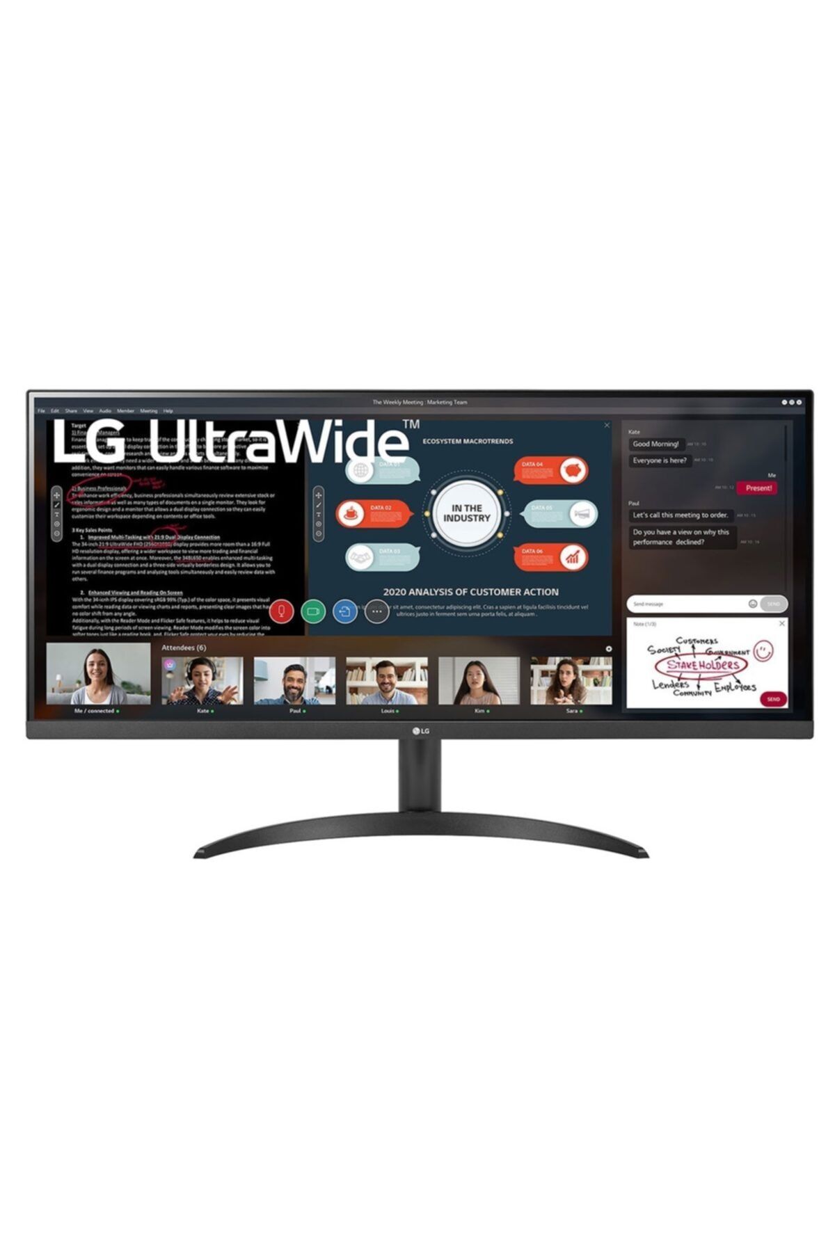 LG 34wp500-b 75hz 5ms Ips Hdr10 Freesync (hdmı+dp) Fhd Monıtor