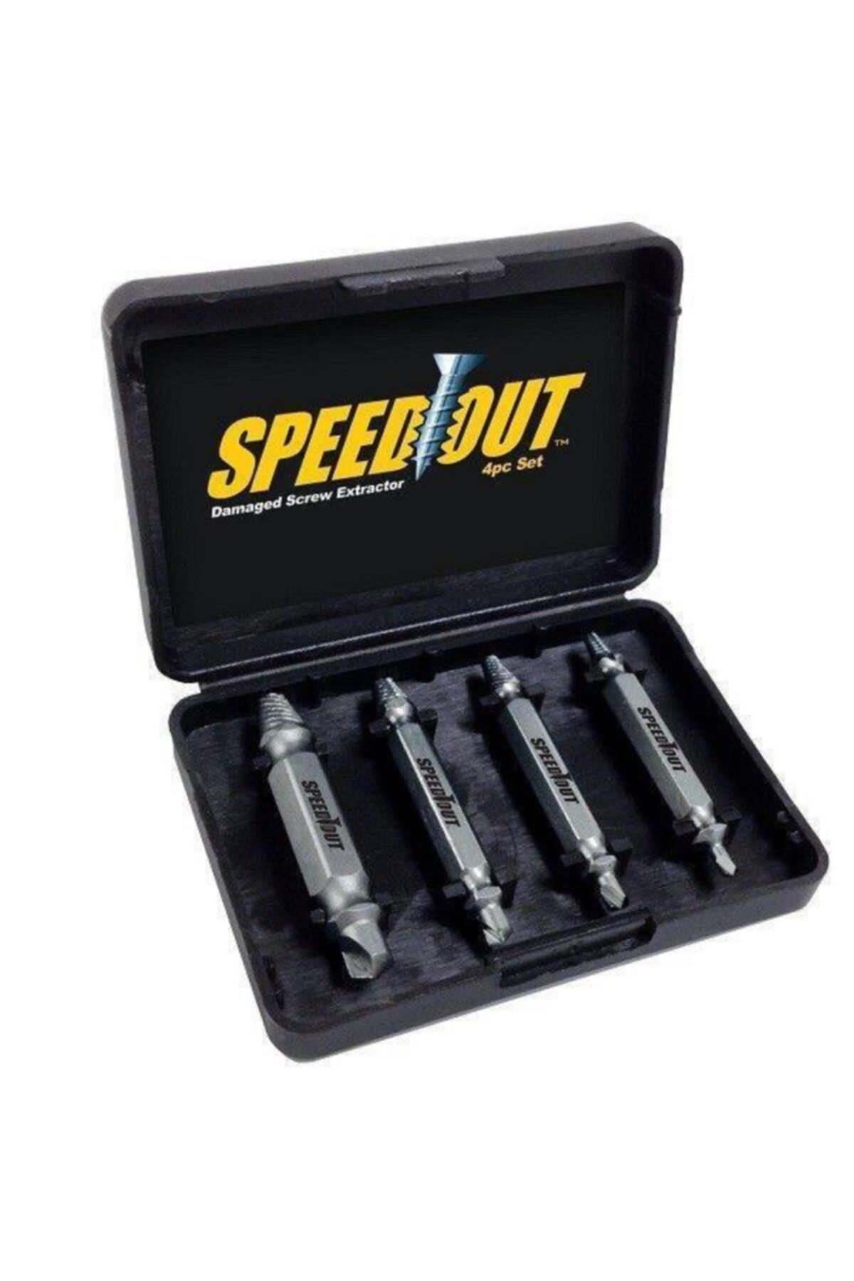 Rox Wood Speed Out 4 Parça Hasarlı Vida Çıkarıcı Sökücü Yalama Vida Ucu Çıkartma 153rox0070