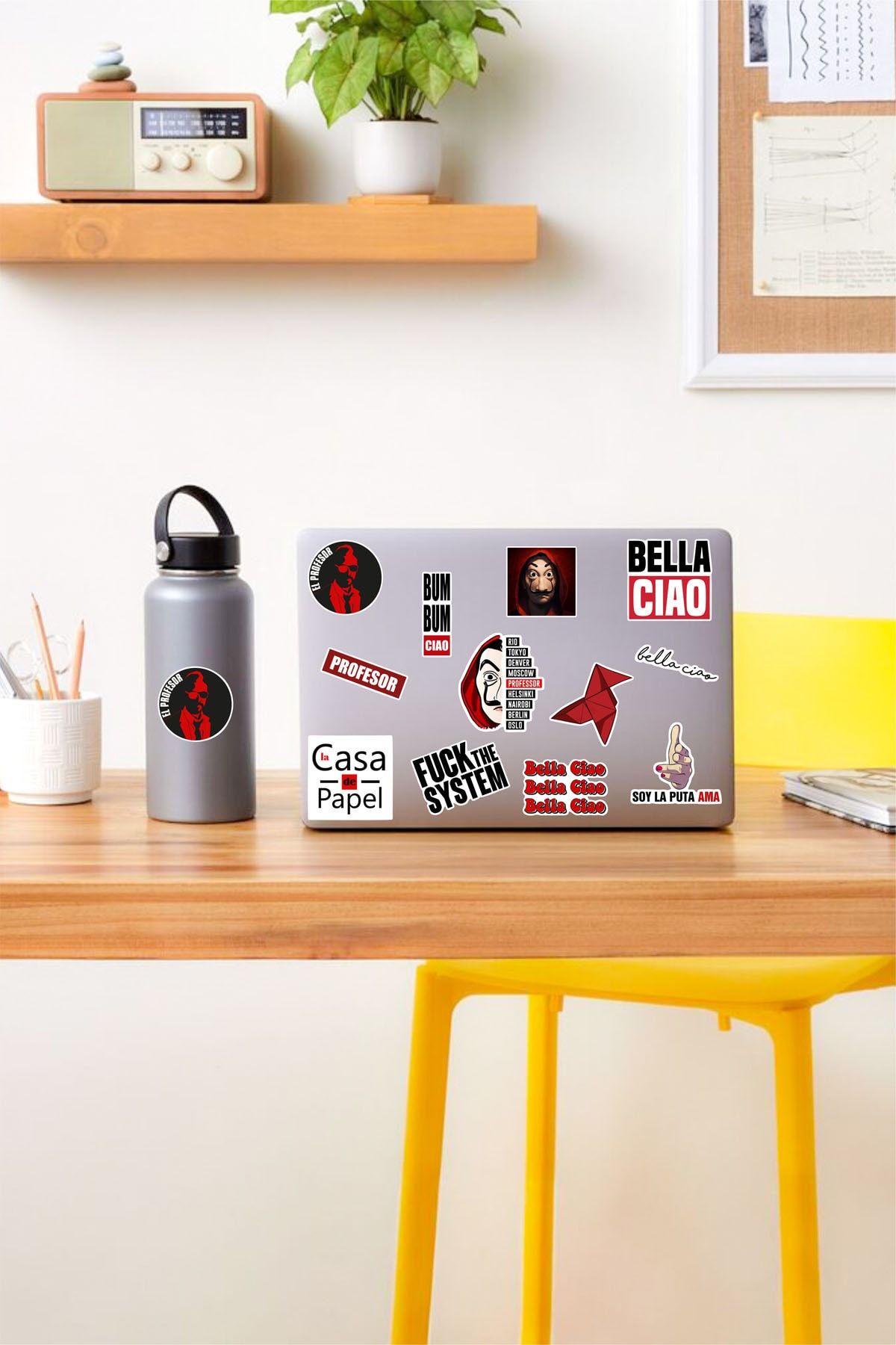 AR Sticker - La Casa De Papel Laptop Notebook Tablet Sticker Set 1