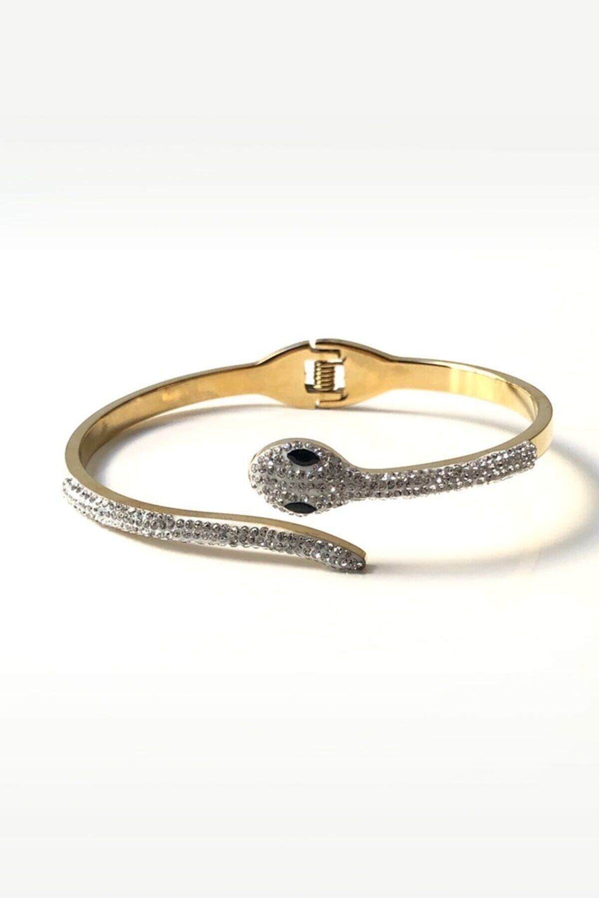 Teen Jewellry Zirkon Taş Işlemeli Yılan Bileklik