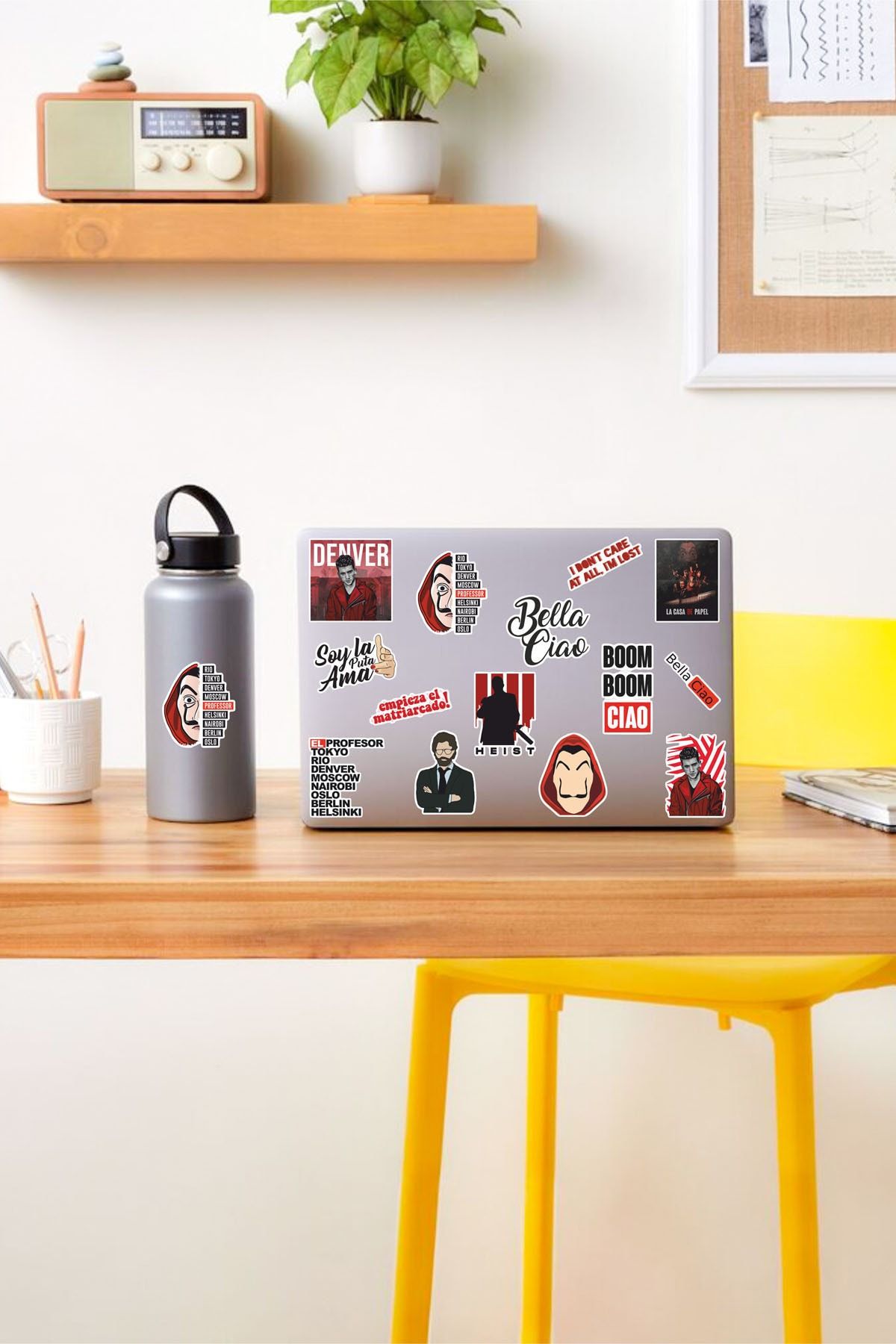 AR Sticker - La Casa De Papel Laptop Notebook Tablet Sticker Set 3