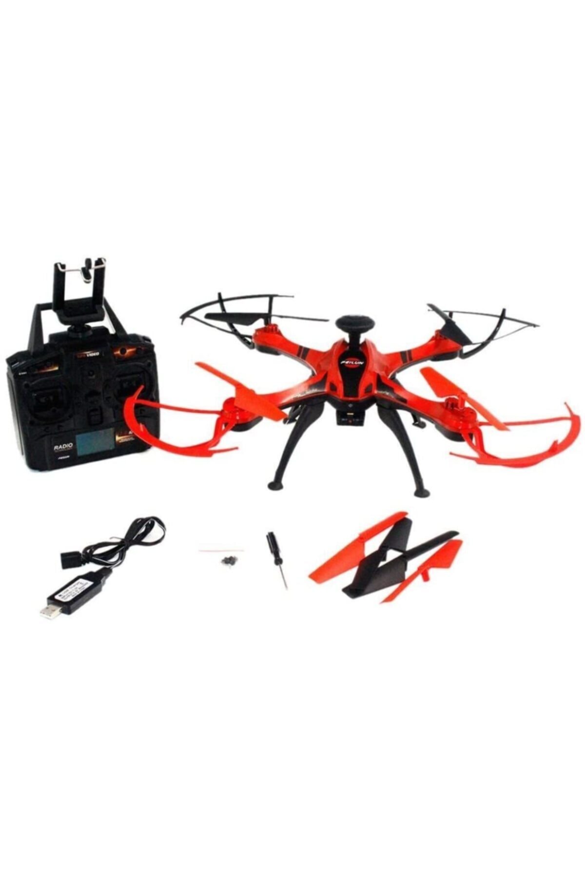 oyuncakgidiyor Uzaktan Kumandalı Wifi Kameralı Drone Quadcopter 2.4ghz Gyro Fx176