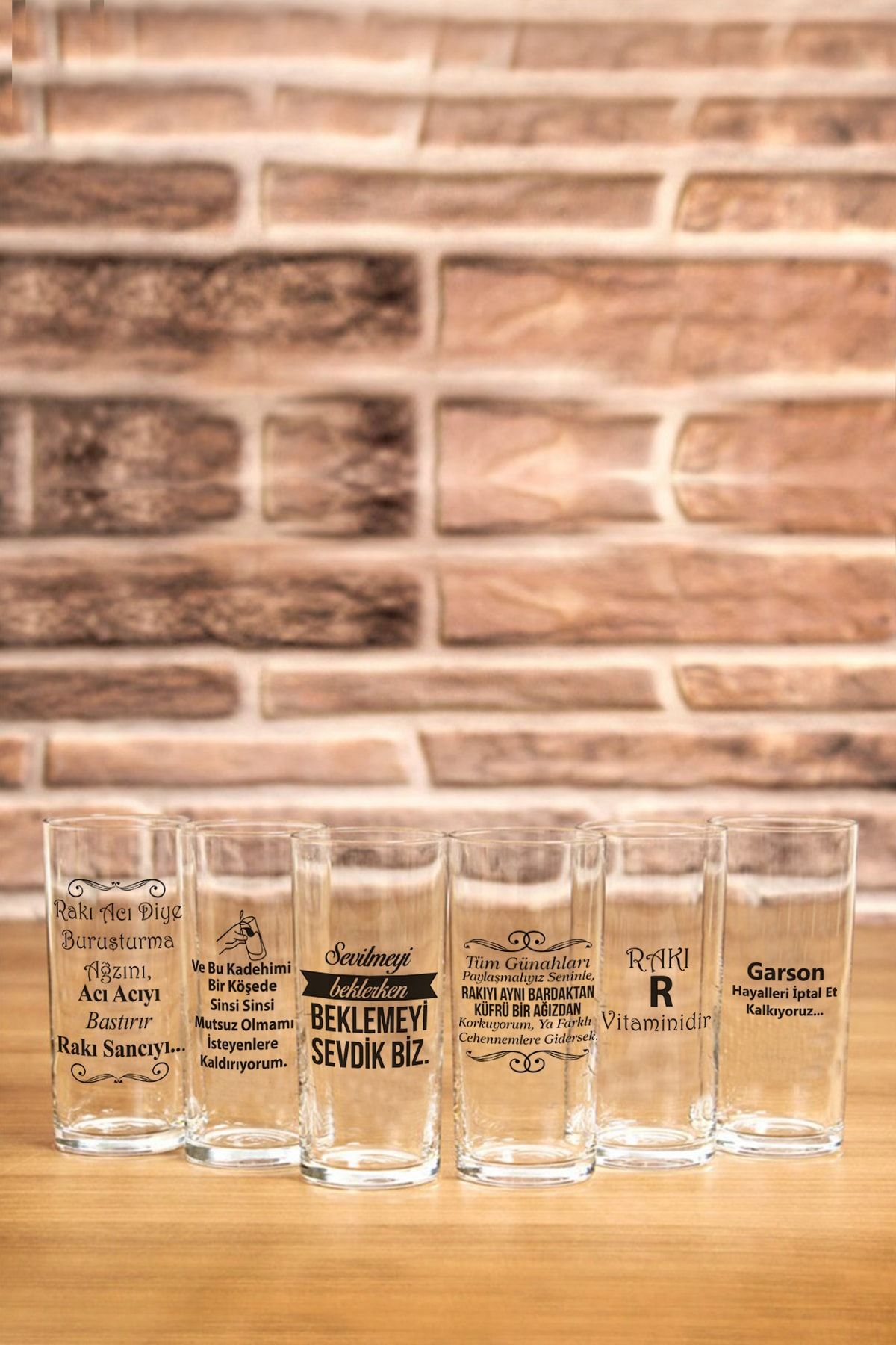 Ranadan Özel Tasarım 6'lı Set Rakı \