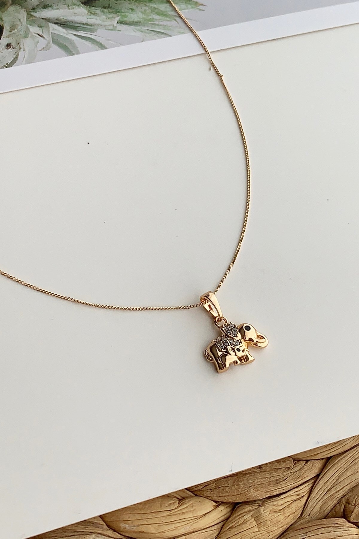 Çlk Accessories Özel Seri Fil Kolye Trkolye5764 B36003