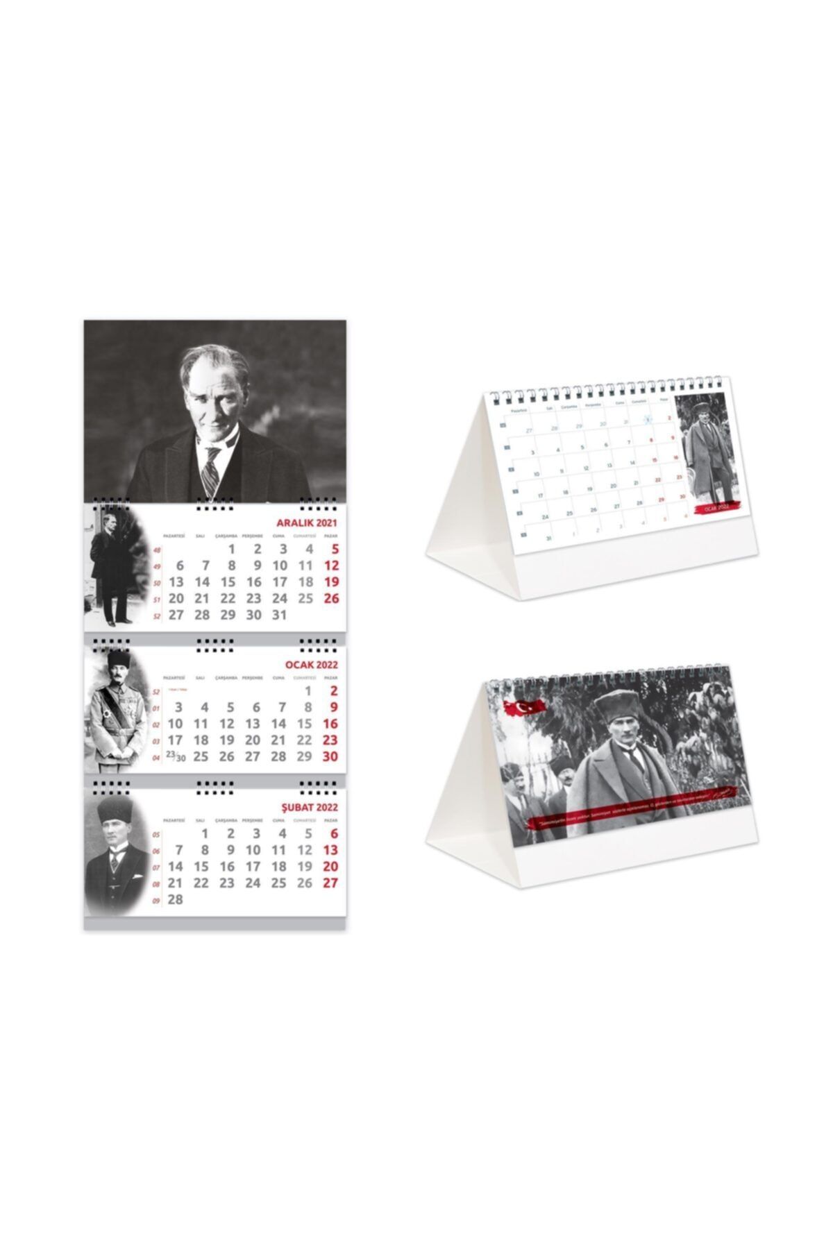 StickerArt 2022 Atatürk Gemici Takvimi - Atatürk Piramit Takvimi Set
