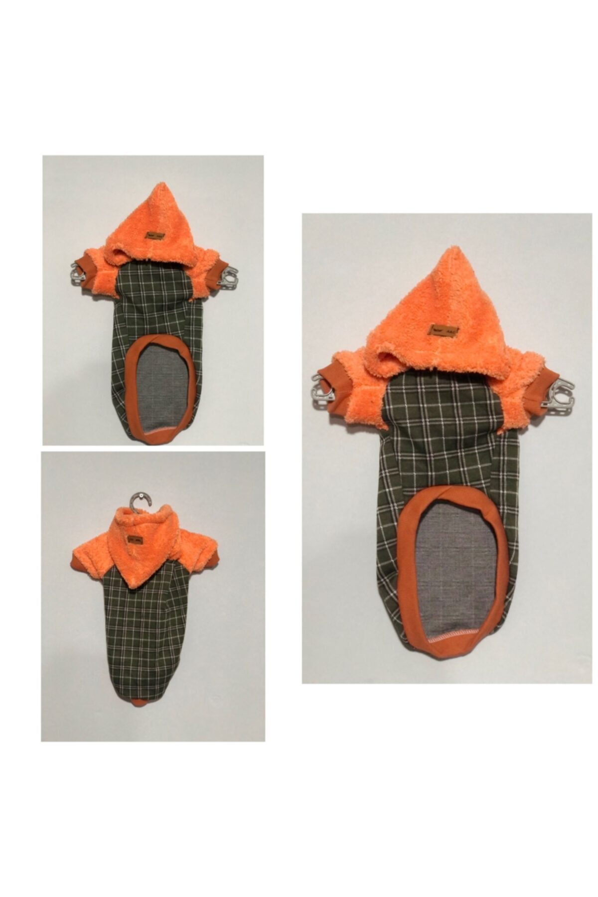 A&C BUTİK Türkay Petshop Kedi Köpek Kapşonlu Peluş Polar Kıyafet