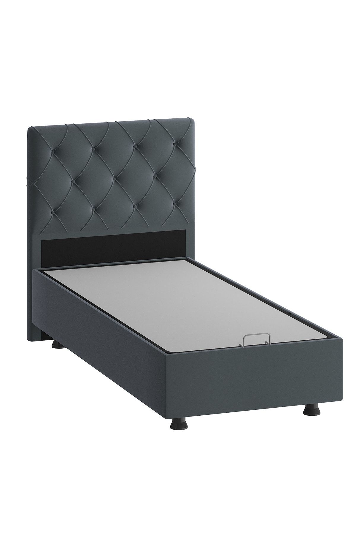 Mobpazar Vega Baza Başlık Seti 90x190 Cm - Antrasit