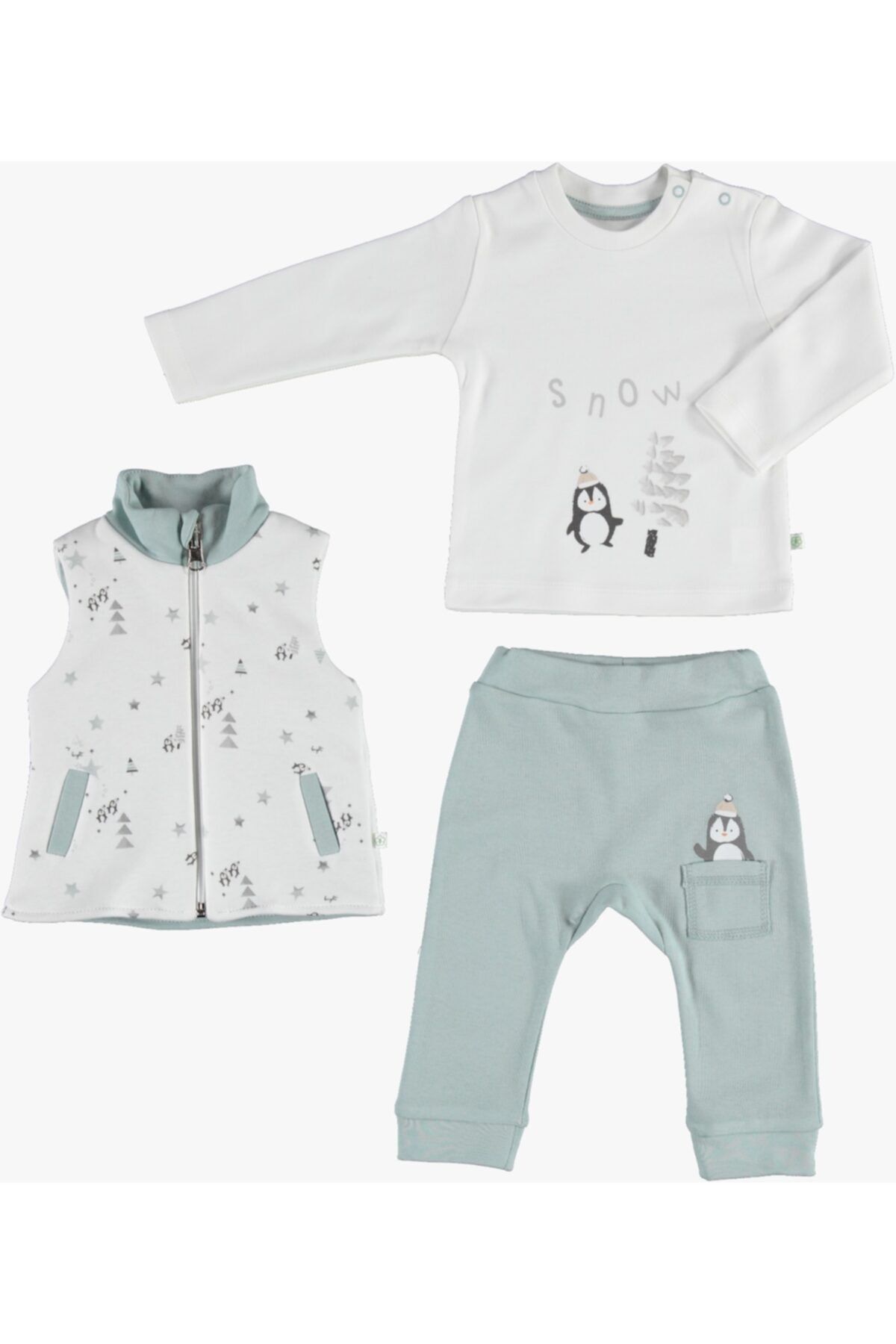 Bibaby 3'lü Bebek Takımı Frozen Penguins