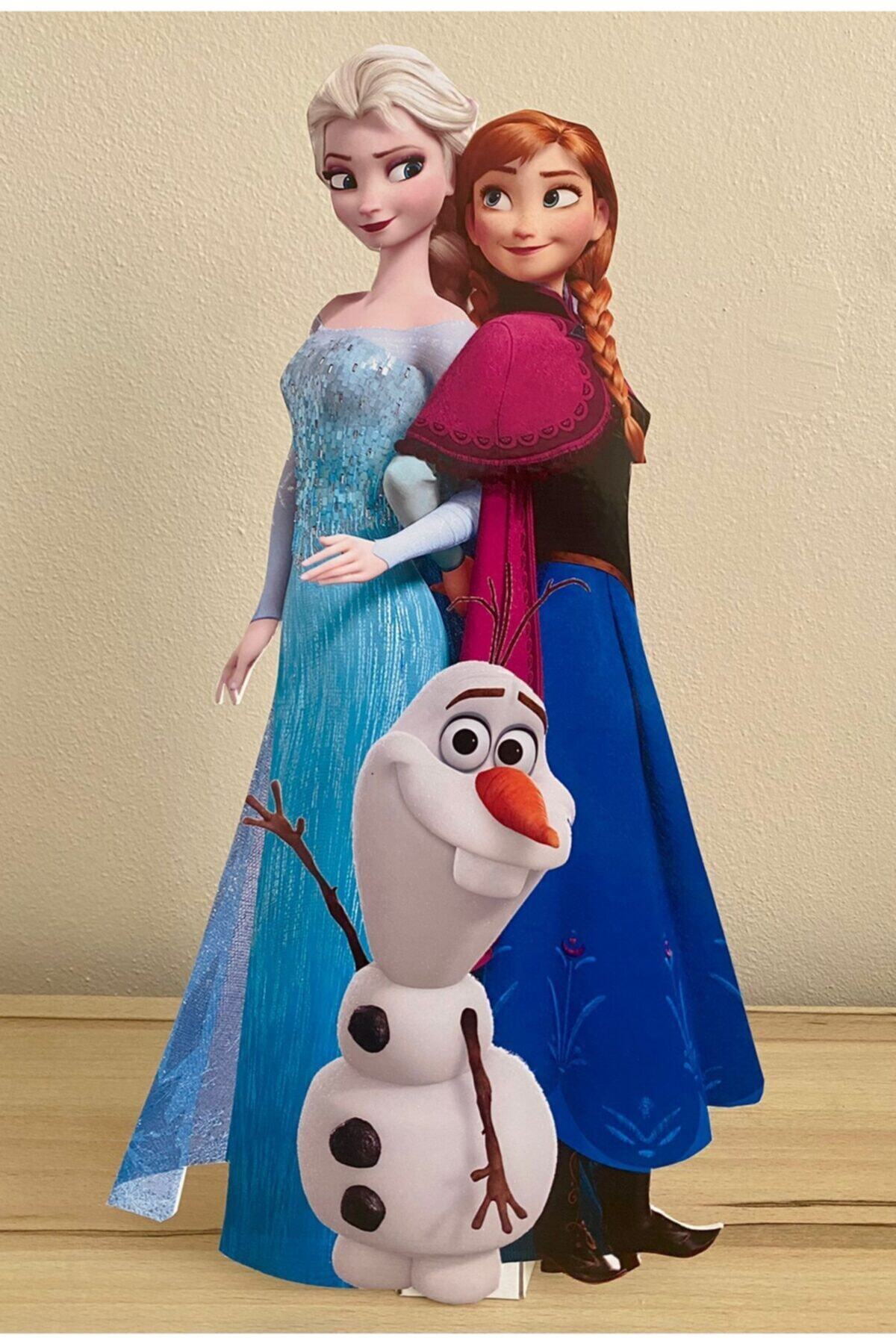 Okarttasarım Elsa Anna ve Olaf Masaüstü Ayaklı Pano