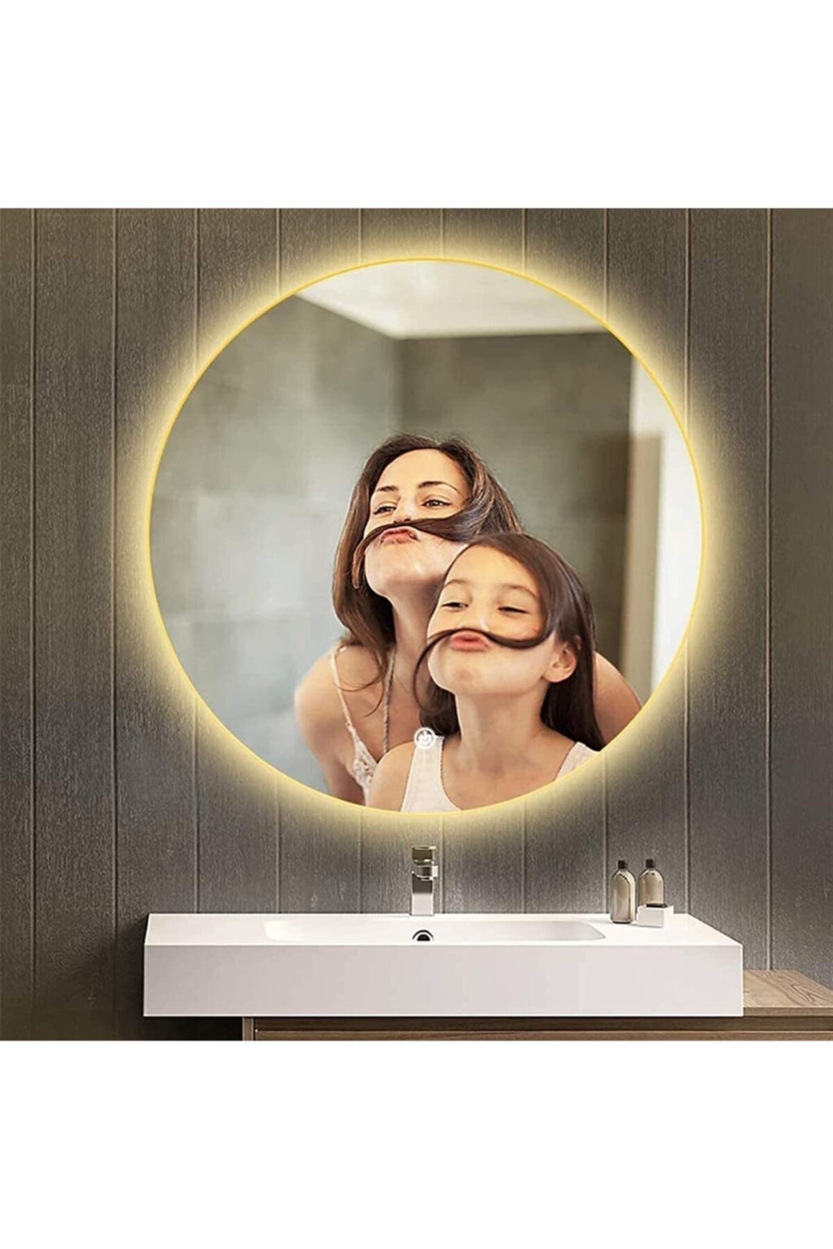 Toprak dekor 55 Cm Günışığı Ledli Banyo Aynası