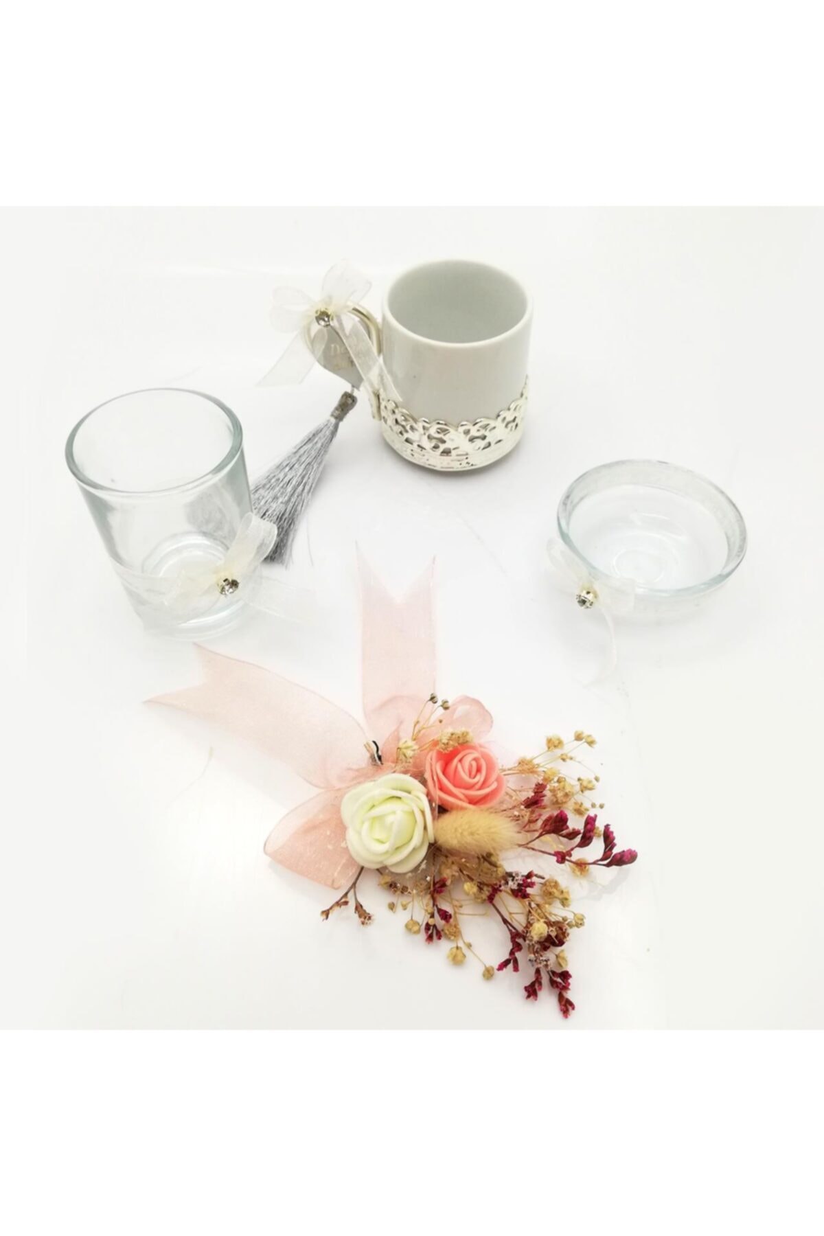 Lora Davet Damat Fincan Tepsi Aksesuarları - Altın 53790