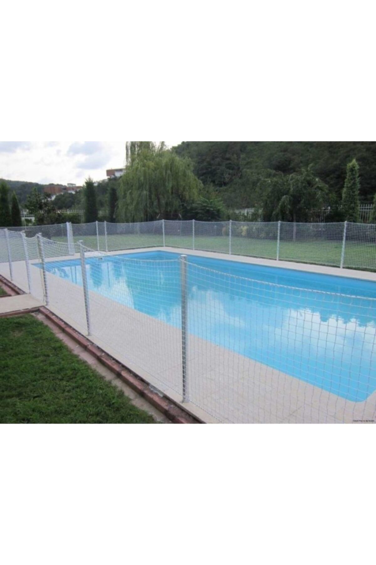 Balıkmarketim Havuz Çevre Güvenlik Filesi 2.5 mm İp Kalınlığı 4x4 cm Göz Genişliği 9 m 5 m