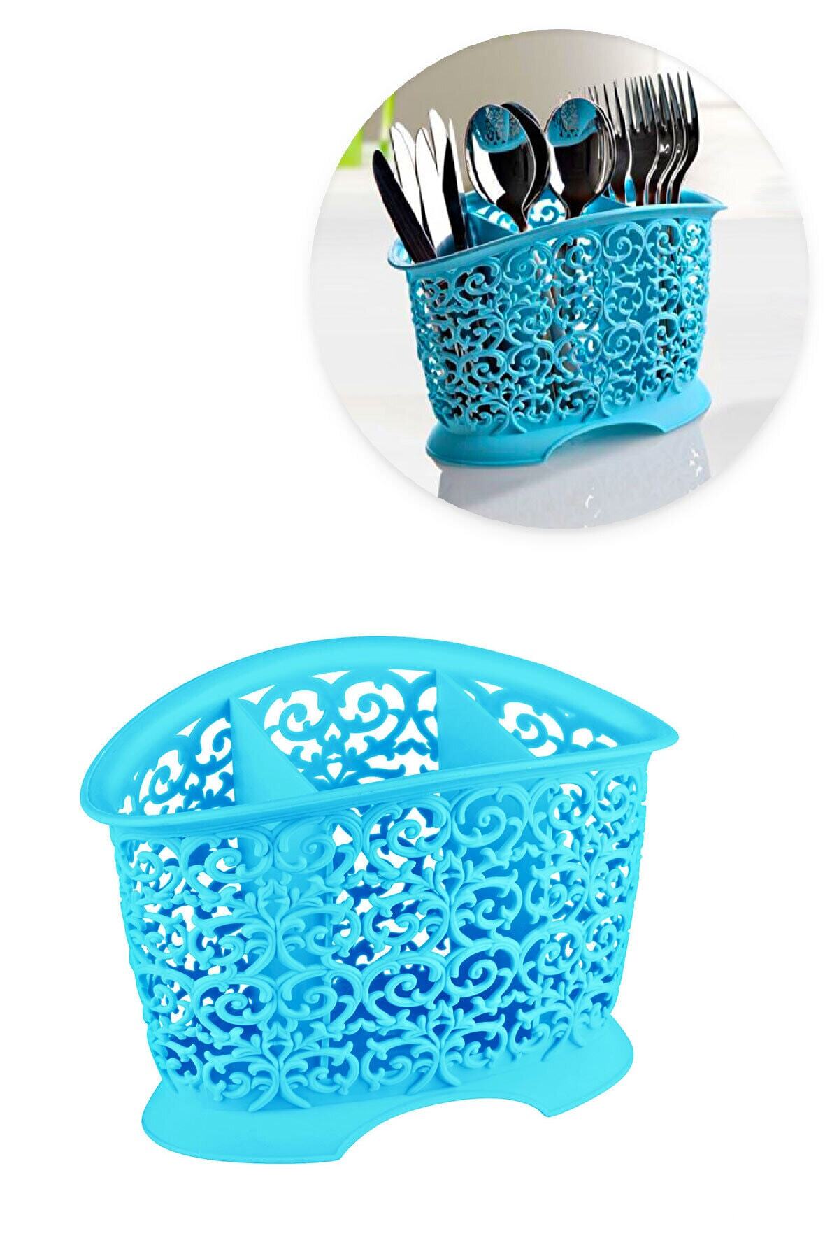 FERHOME Kaşıklık Bulaşık Sepeti Çatal Kaşık Bıçak Bulaşıklık Düzenleyici Organizer Kaşıklık