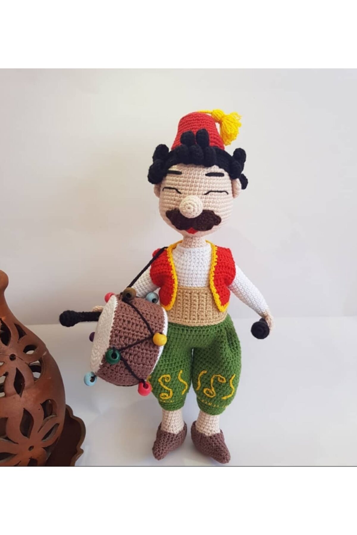 TOYSCİTY Davulcu Organik Örgü Oyuncak