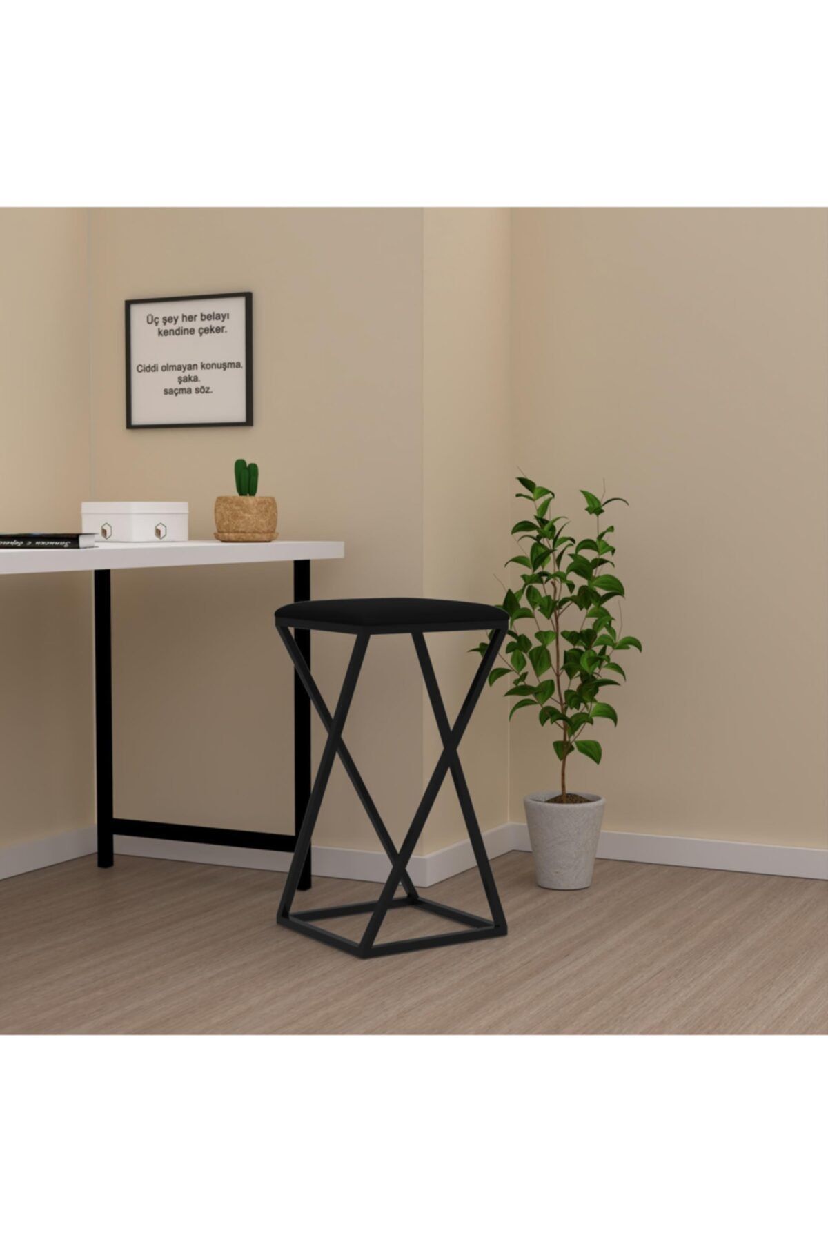Kenzlife Yemek Sandalyesi Taburesi 1 Li Dalgacı55 Syhsyhderi Mutfak Metal Bar