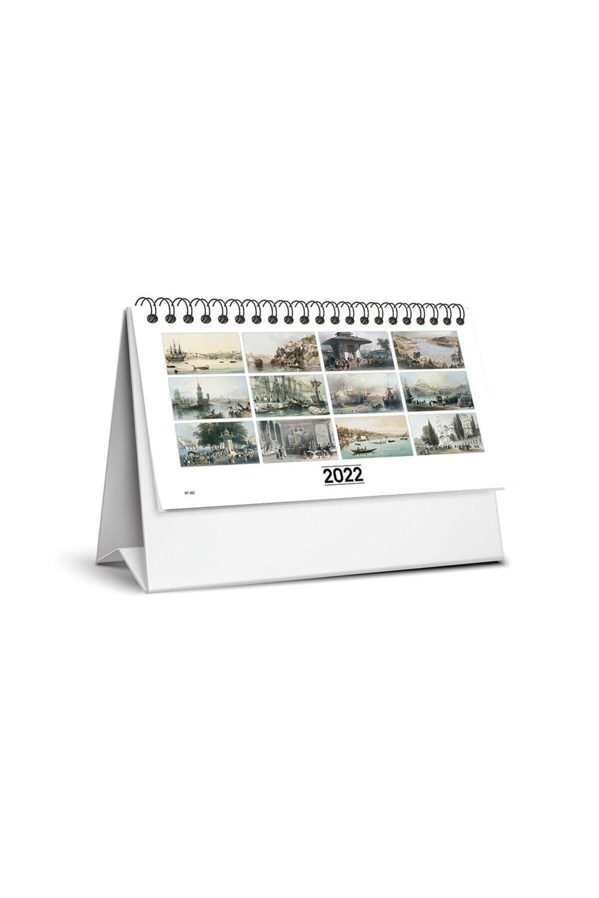 KESKİN COLOR 2022 Yılı (13,5x20) Cm Gravür Karton Üçgen Masa Takvimi