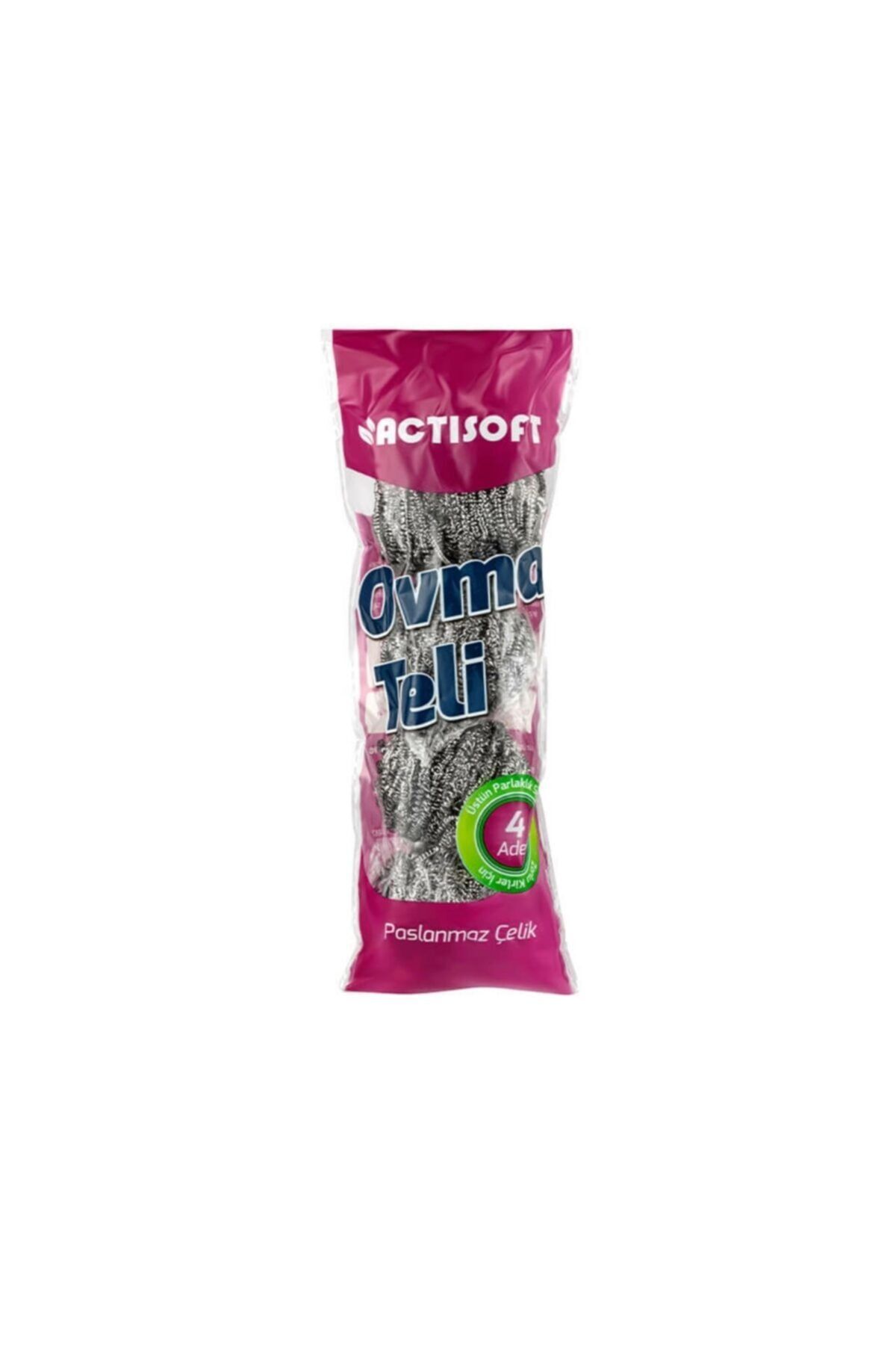 actisoft Çelik Ovma Teli 4'lü