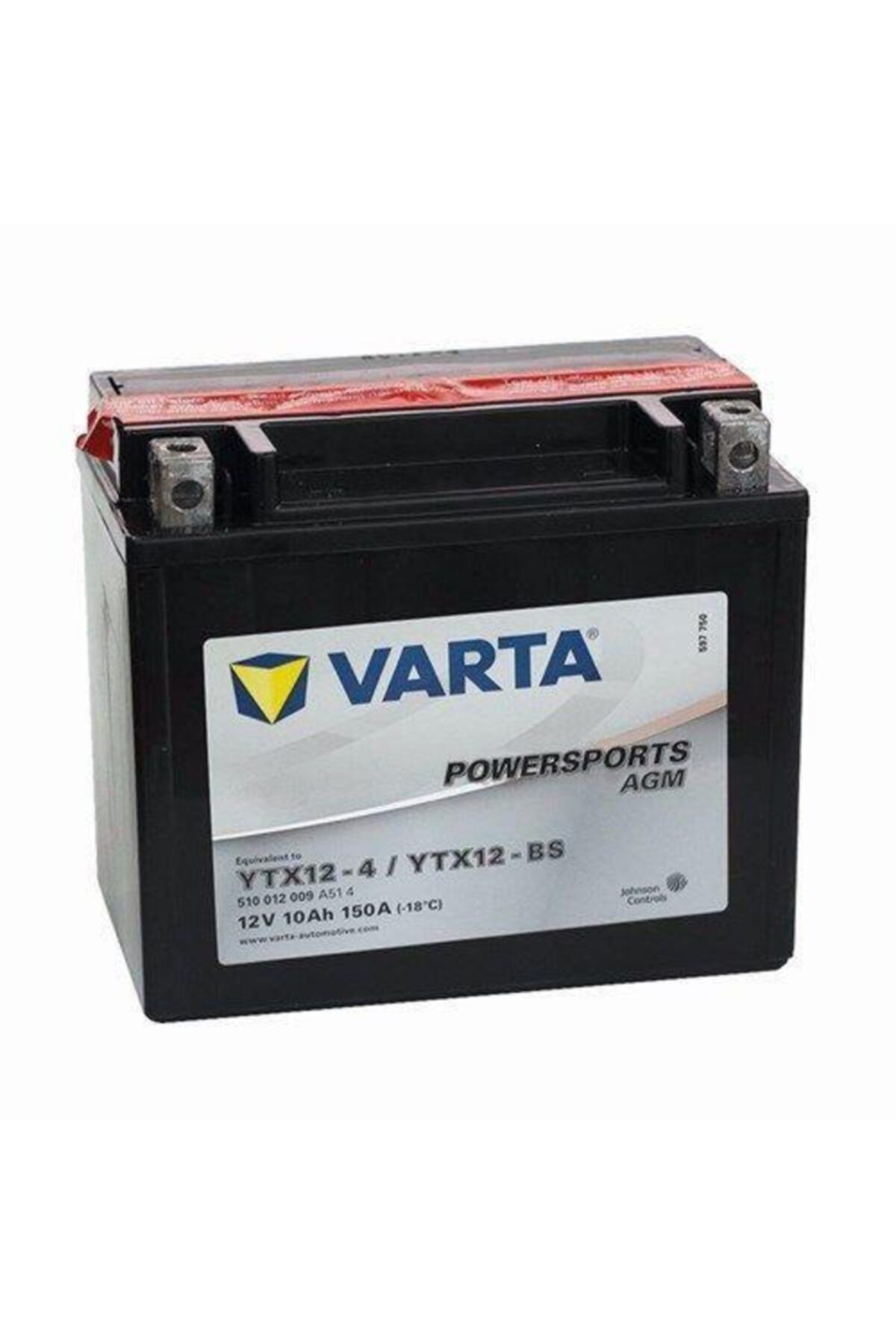 Varta 12v 10ah Ytx12-bs Motosiklet Aküsü