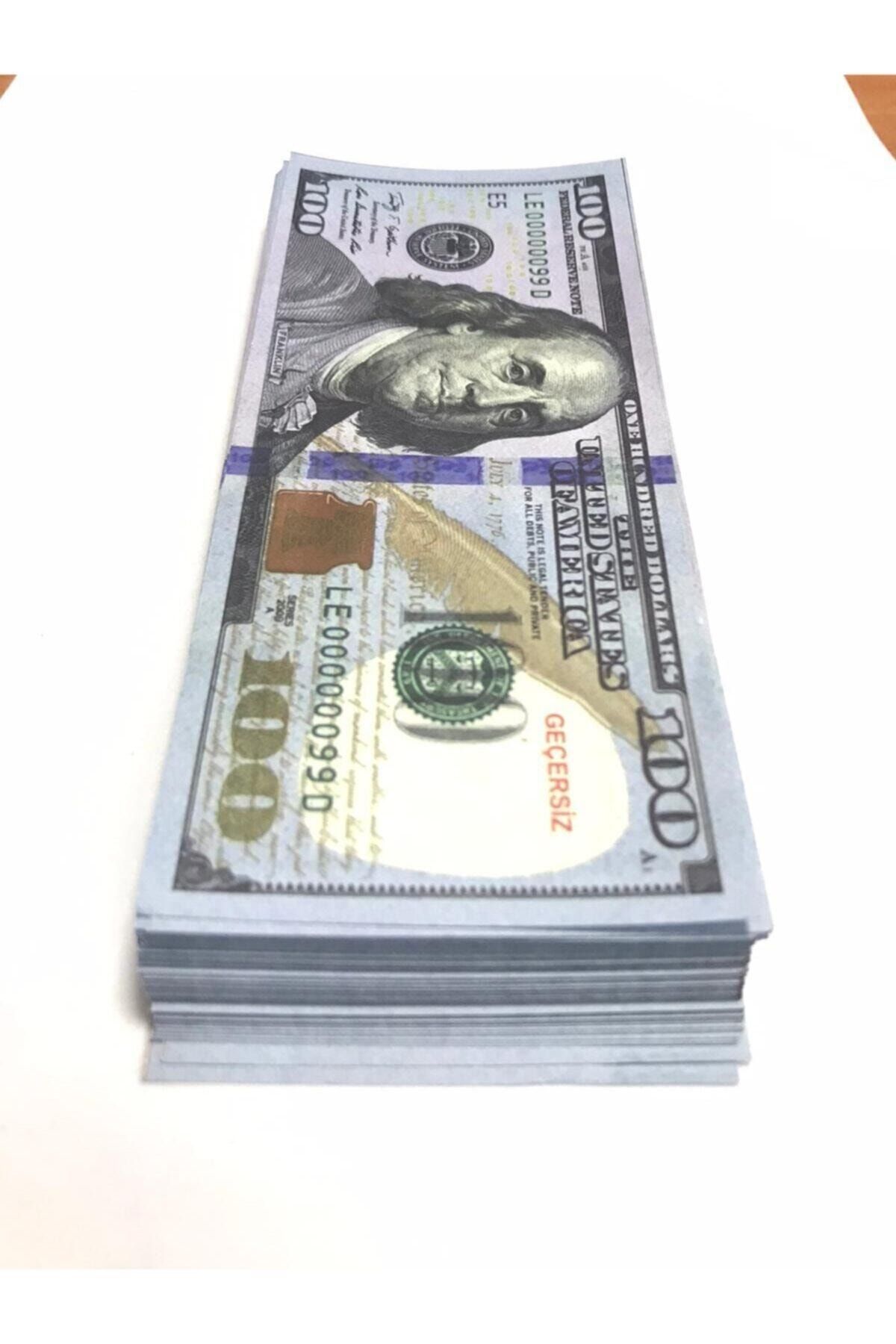 Noname 100 Adet 100 Dolar Geçersiz Sahte Düğün Parası Oyun Parası 100x100 Dolar