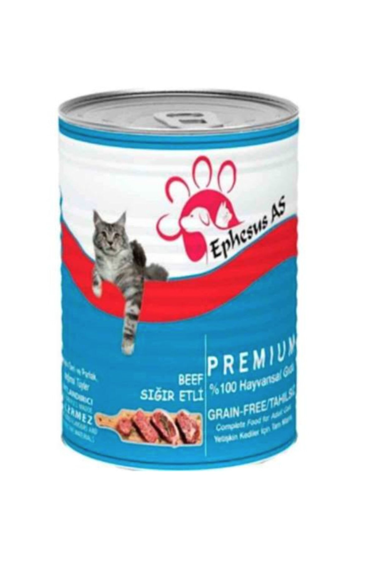 Ephesus Kedi Konservesi Sığır Etli 415 gr