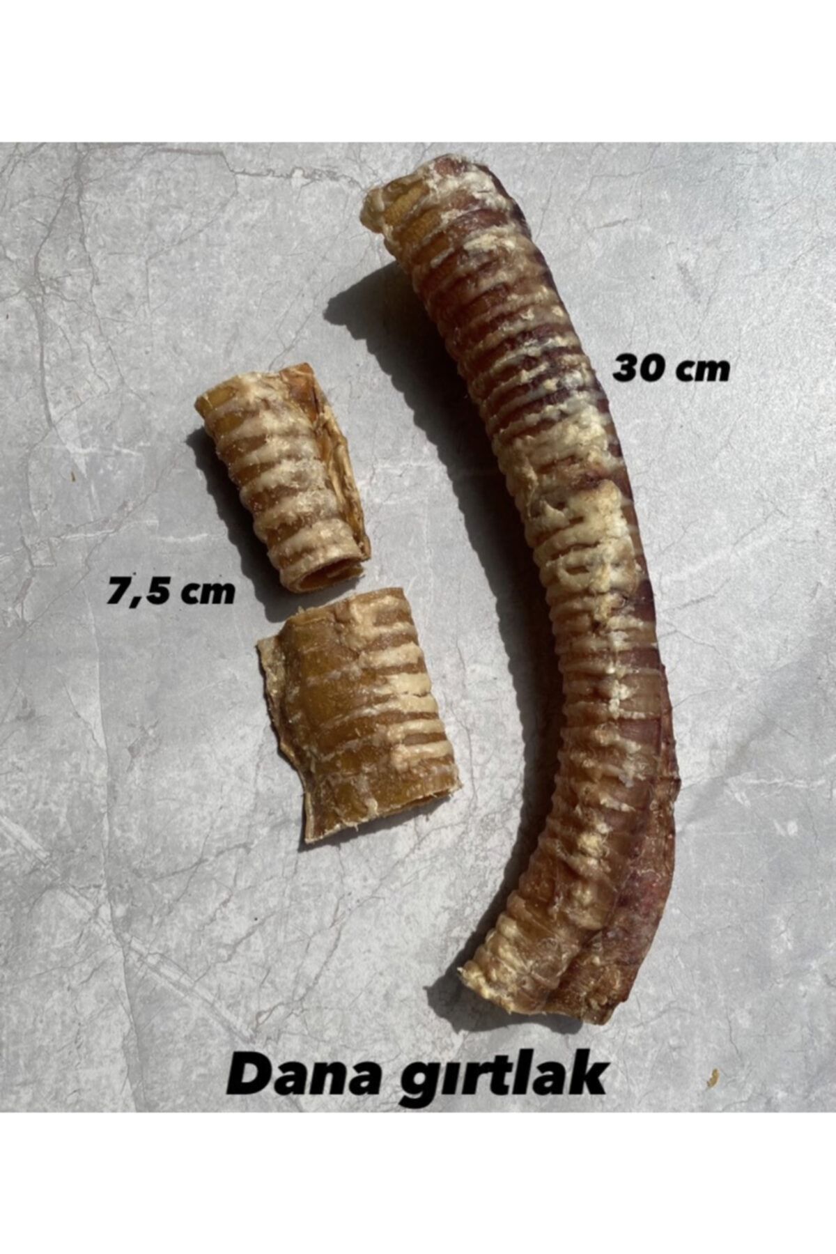 Pati Gurme Dana Gırtlak 7,5 Cm %100 Doğal Köpek Ödül Maması