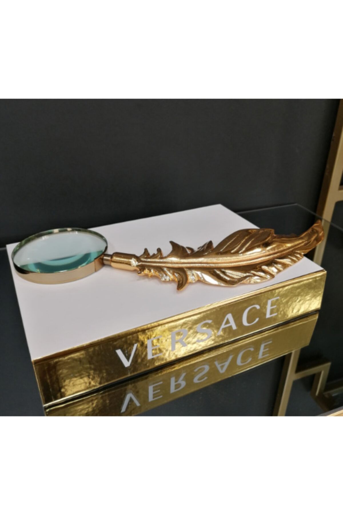 2Adam1Dekor Gold Tüy Büyüteç