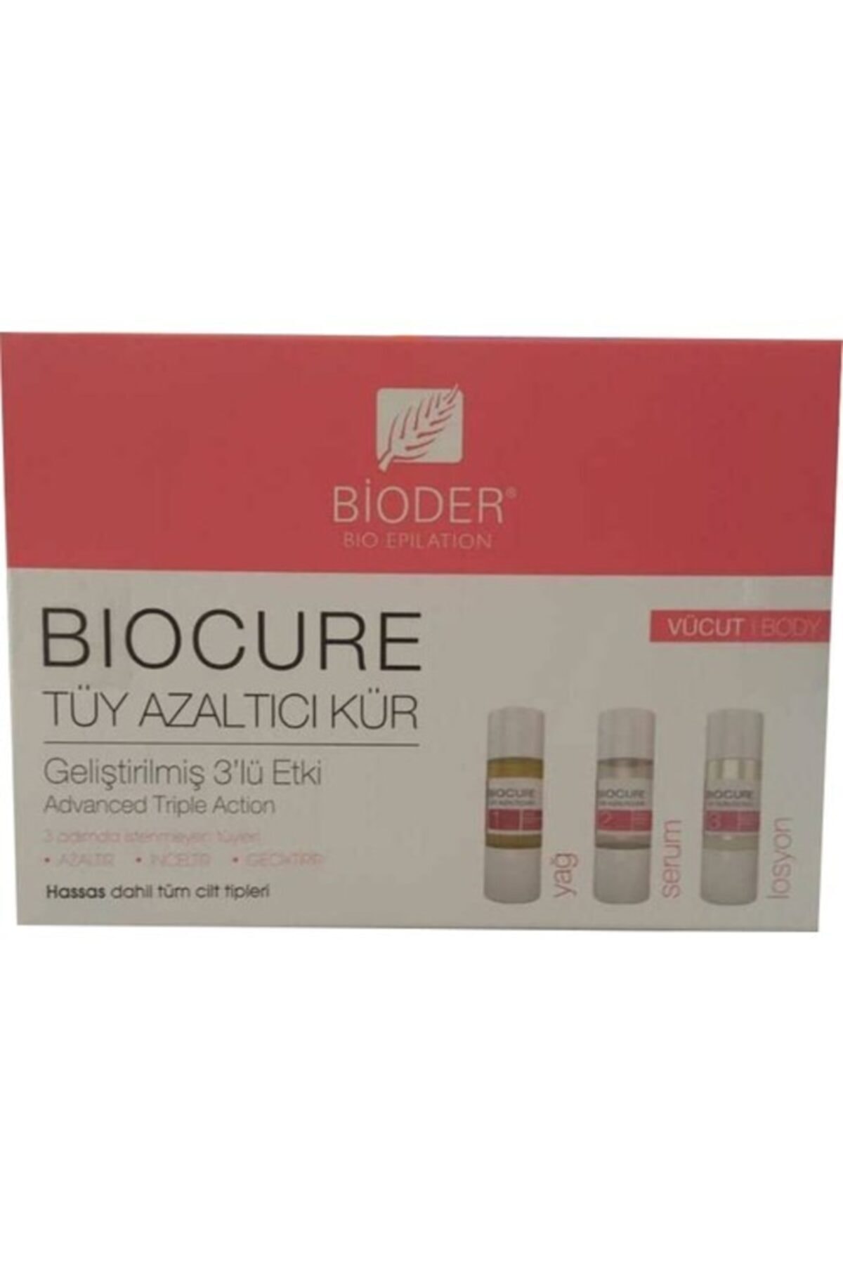 Bioder Biocure Tüy Azaltıcı Kür 3x100 Ml Vücut
