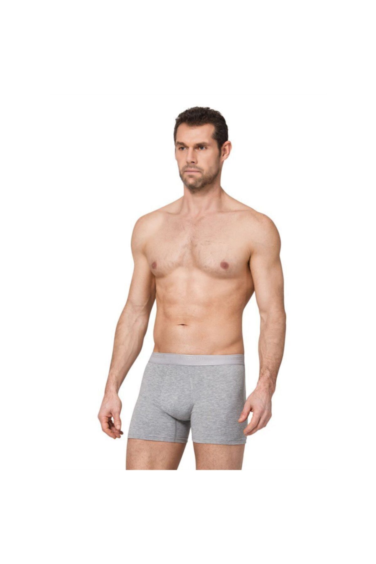 ÇELİKONLİNE Erkek Likralı Boxer Gri