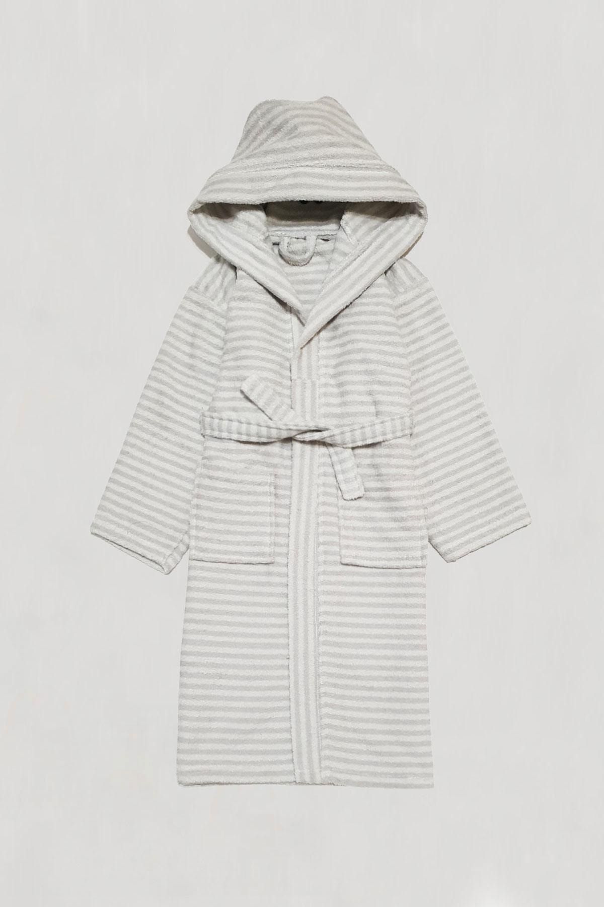 COTENCONCEPT Kapüşonlu Microcotton Kumaş Çocuk Bornozu