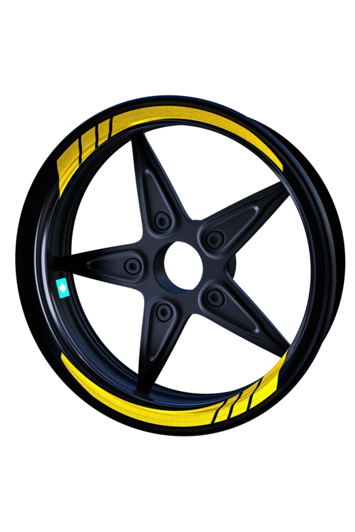 Çınar Extreme Moto Gp Reflektif Sarı Iç Jant Şeridi Sticker