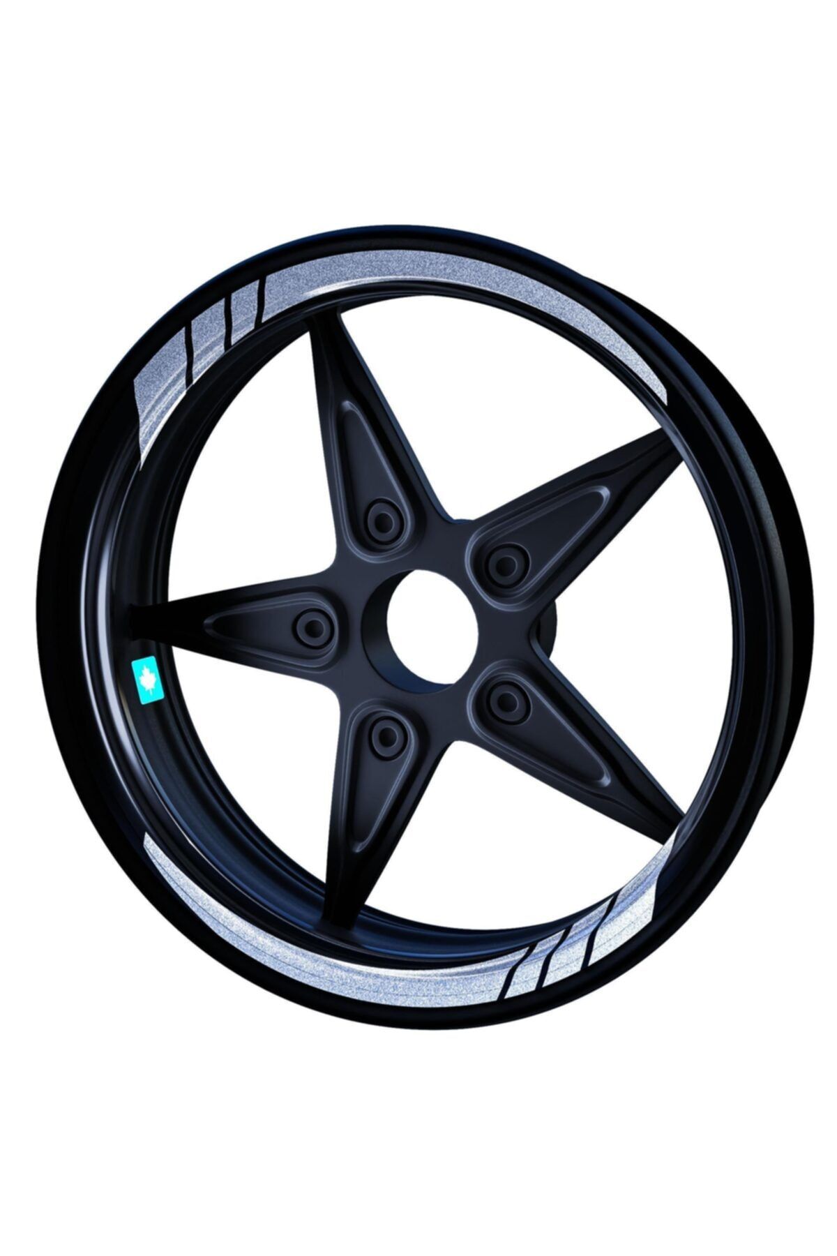 Çınar Extreme Moto Gp Yaldızlı Gümüş Iç Jant Şeridi Sticker