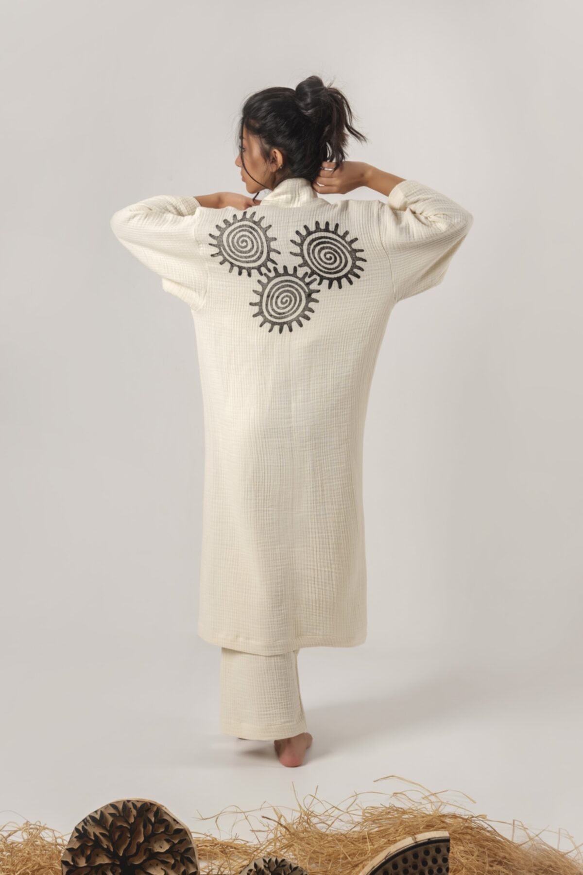 thegacca Çakra Dört Katlı Müslin Kimono